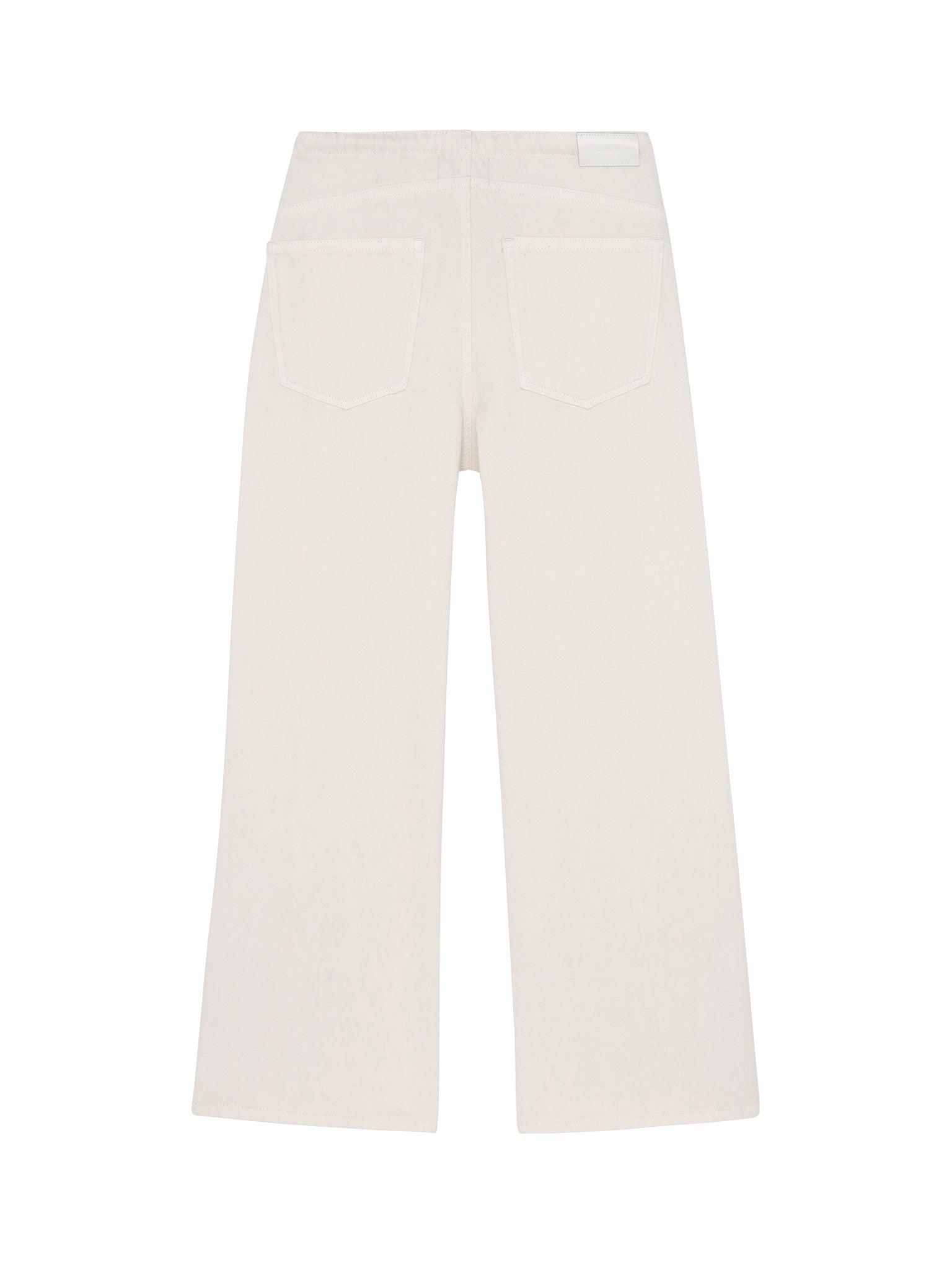 DL1961 Kids girls' Frankie low-slung jeans in Lace Sugar Cookie, ghost product image, back view