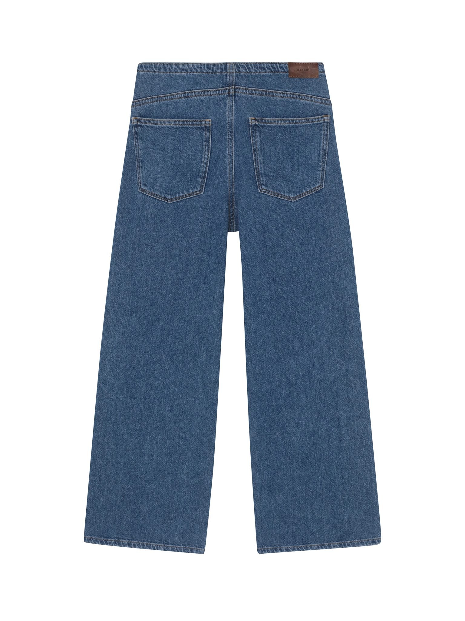 DL1961 Kids girls' Frankie low-slung jeans in Denim Dream, ghost product image, back view