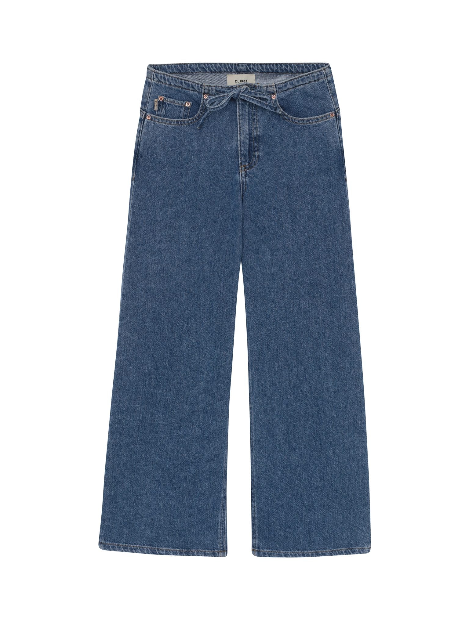 DL1961 Kids girls' Frankie low-slung jeans in Denim Dream, ghost product image, front view