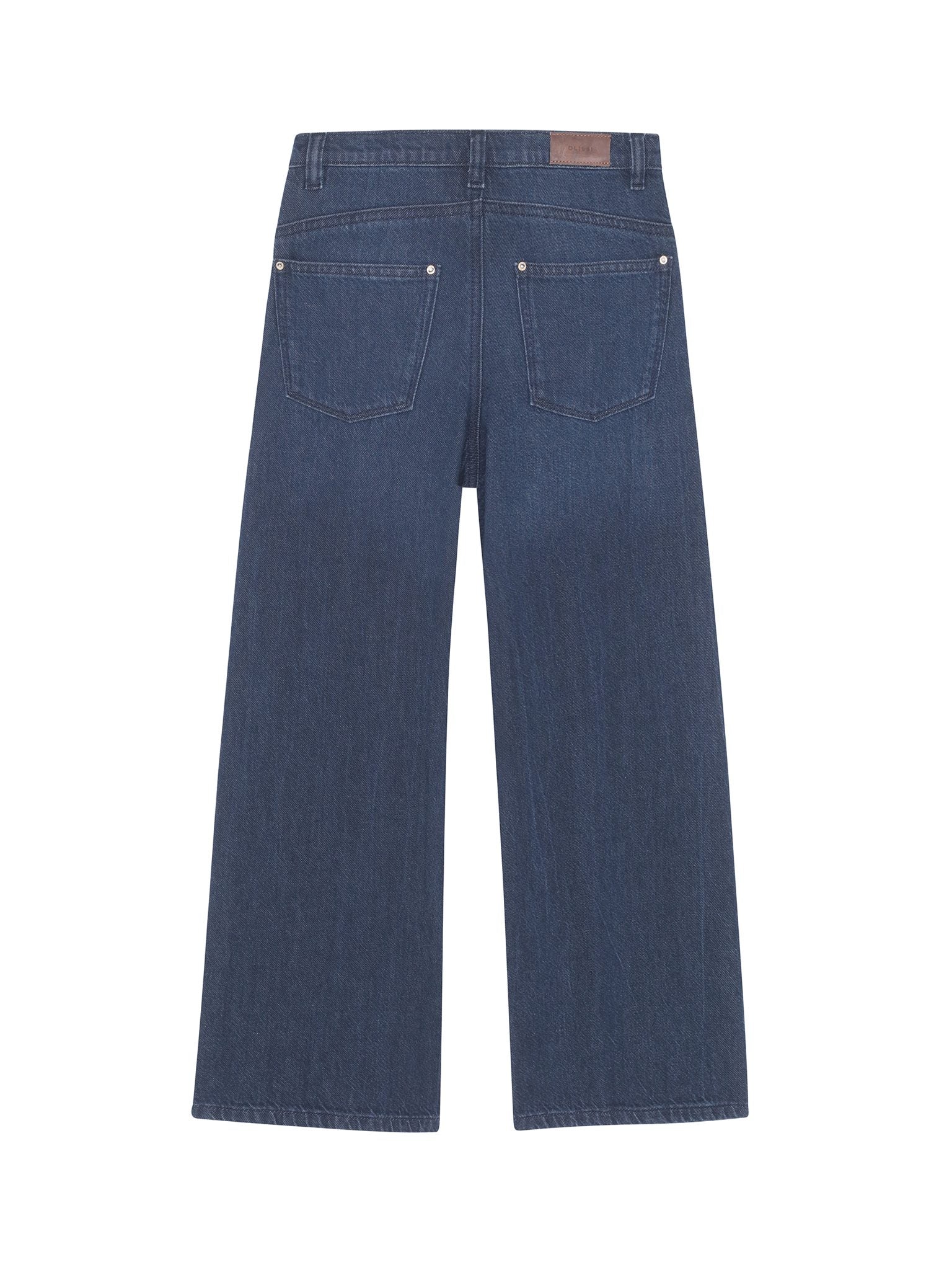 DL1961 Kids girls' Frankie low-slung jeans in Deep Water, ghost product image, back view