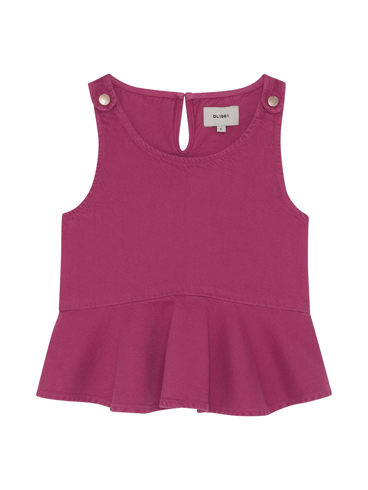 DL1961 Kids girls' Hana top in Sugar Blush, ghost product image, front view