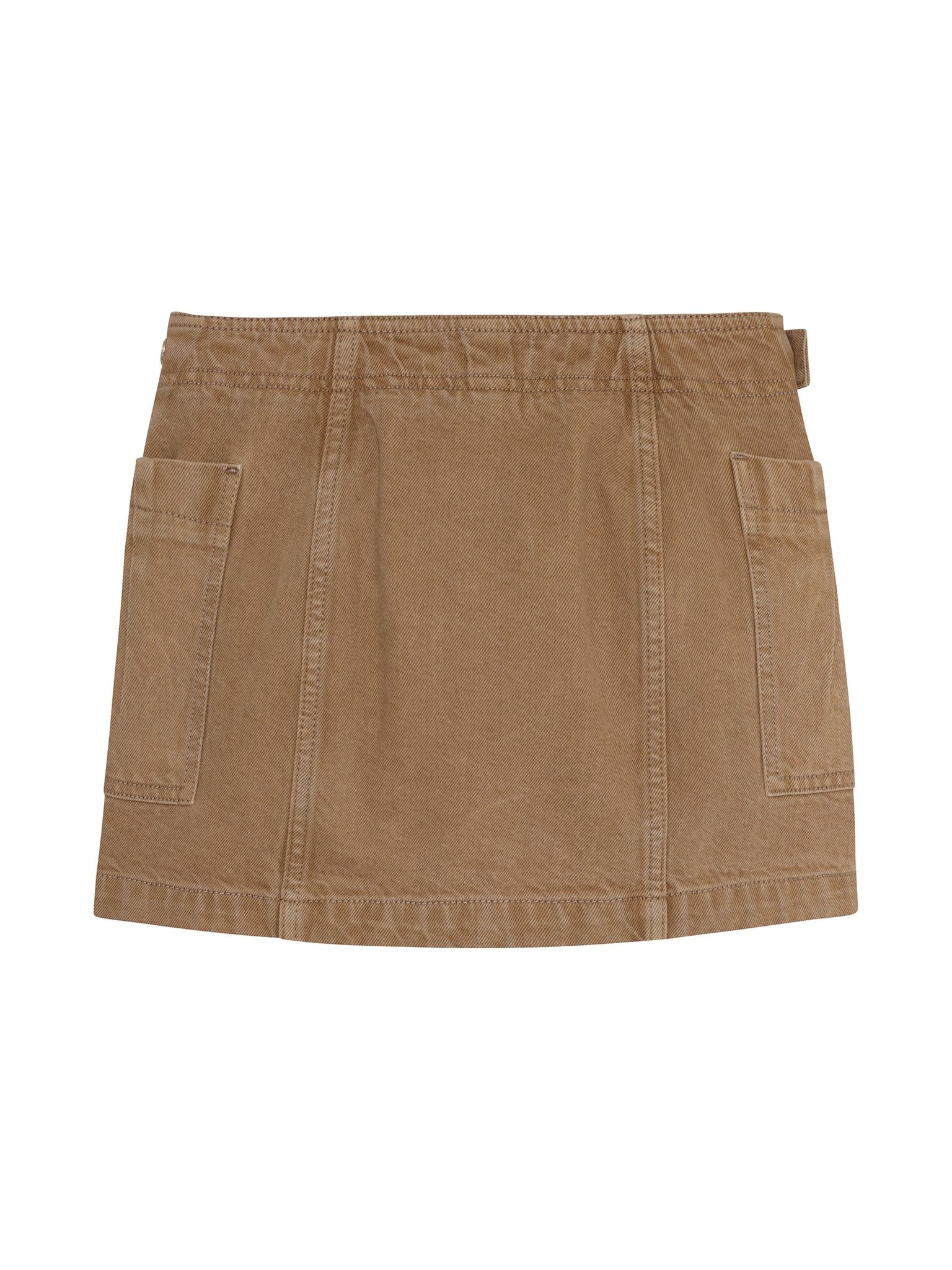 DL1961 Kids girls' Selina skirt in Savannas, ghost product image, back view