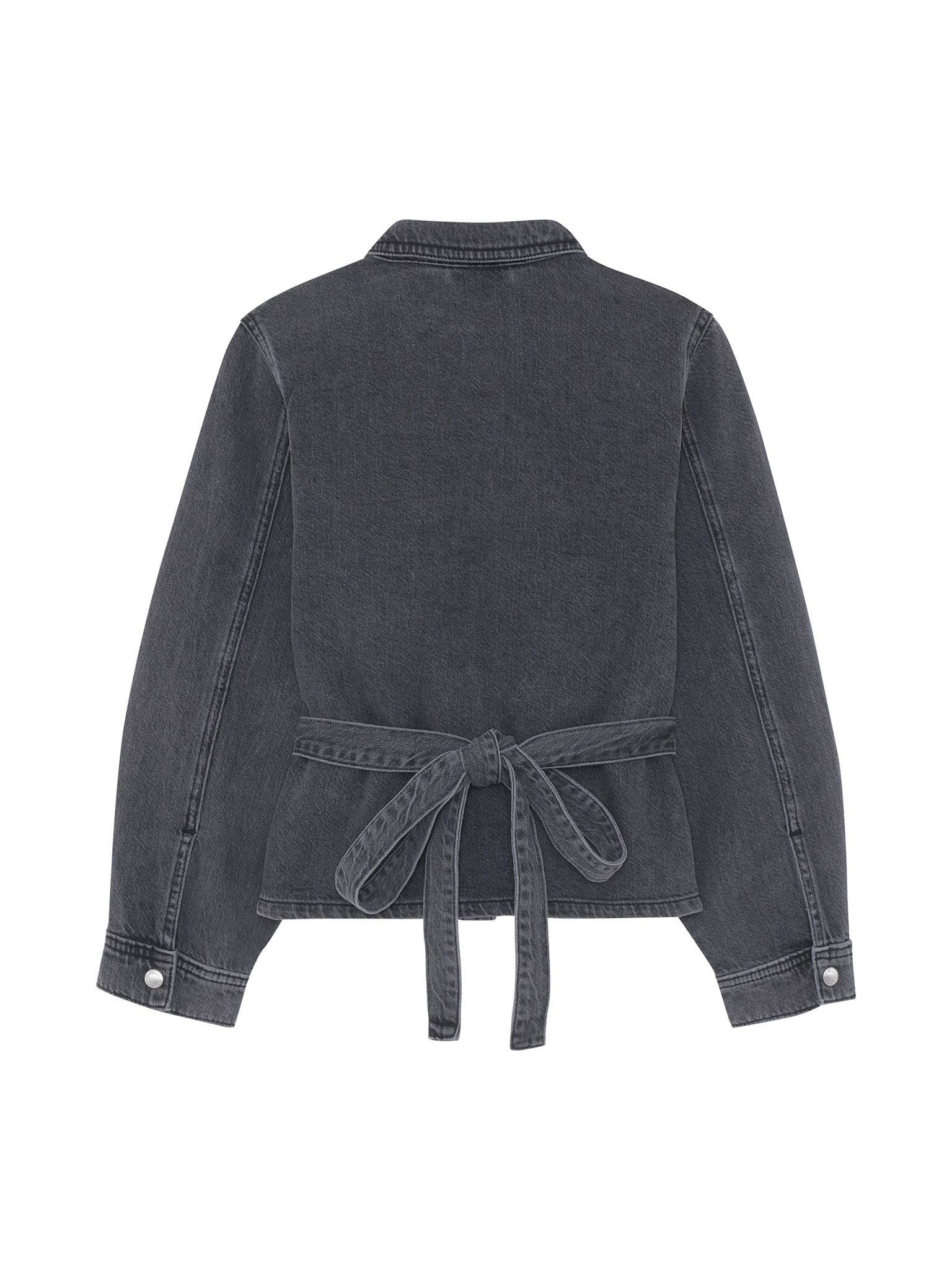 DL1961 Kids girls' Simona top in Nightshade, ghost product image, back view