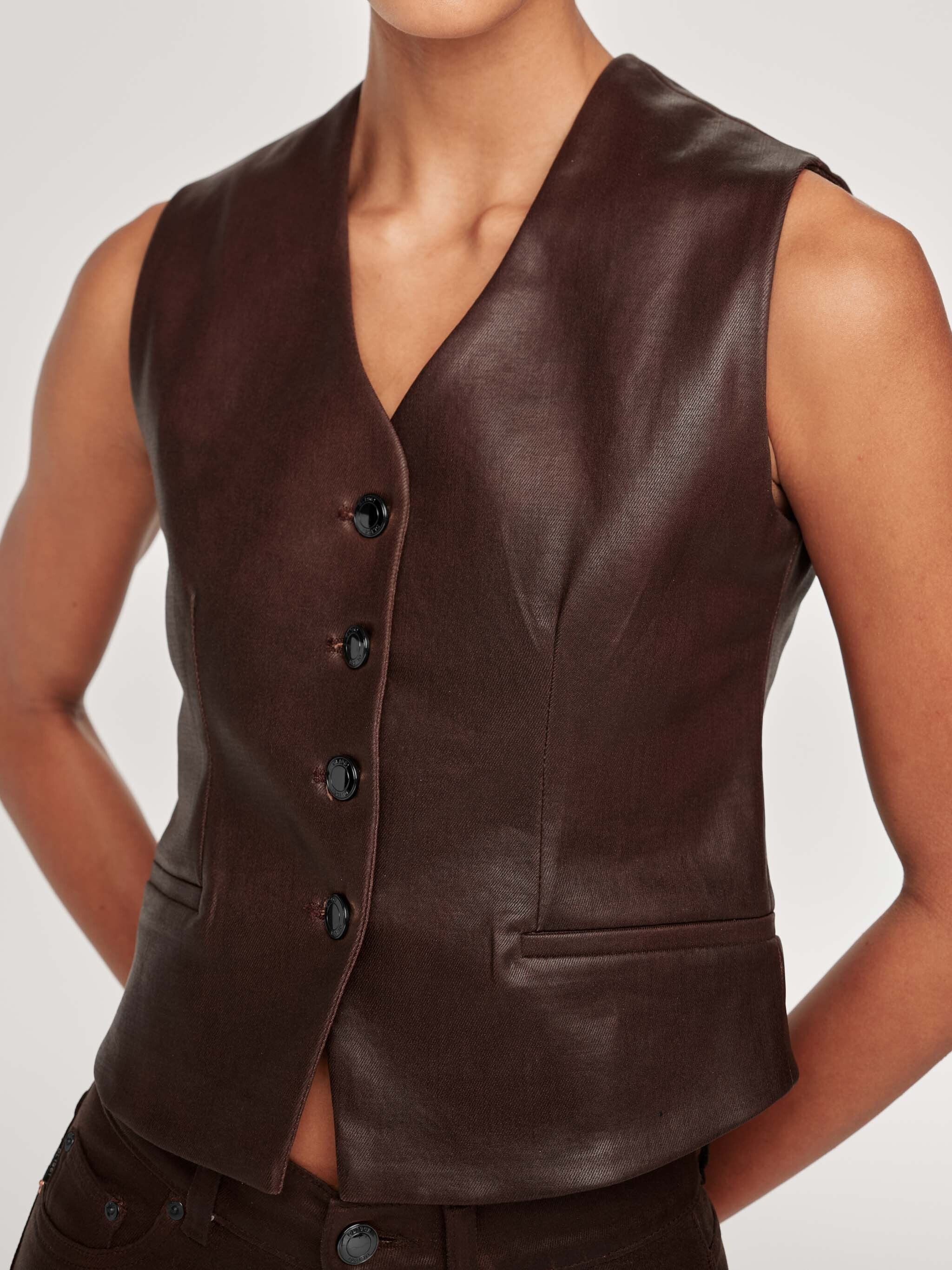 Tailored Vest | Walnut Coated