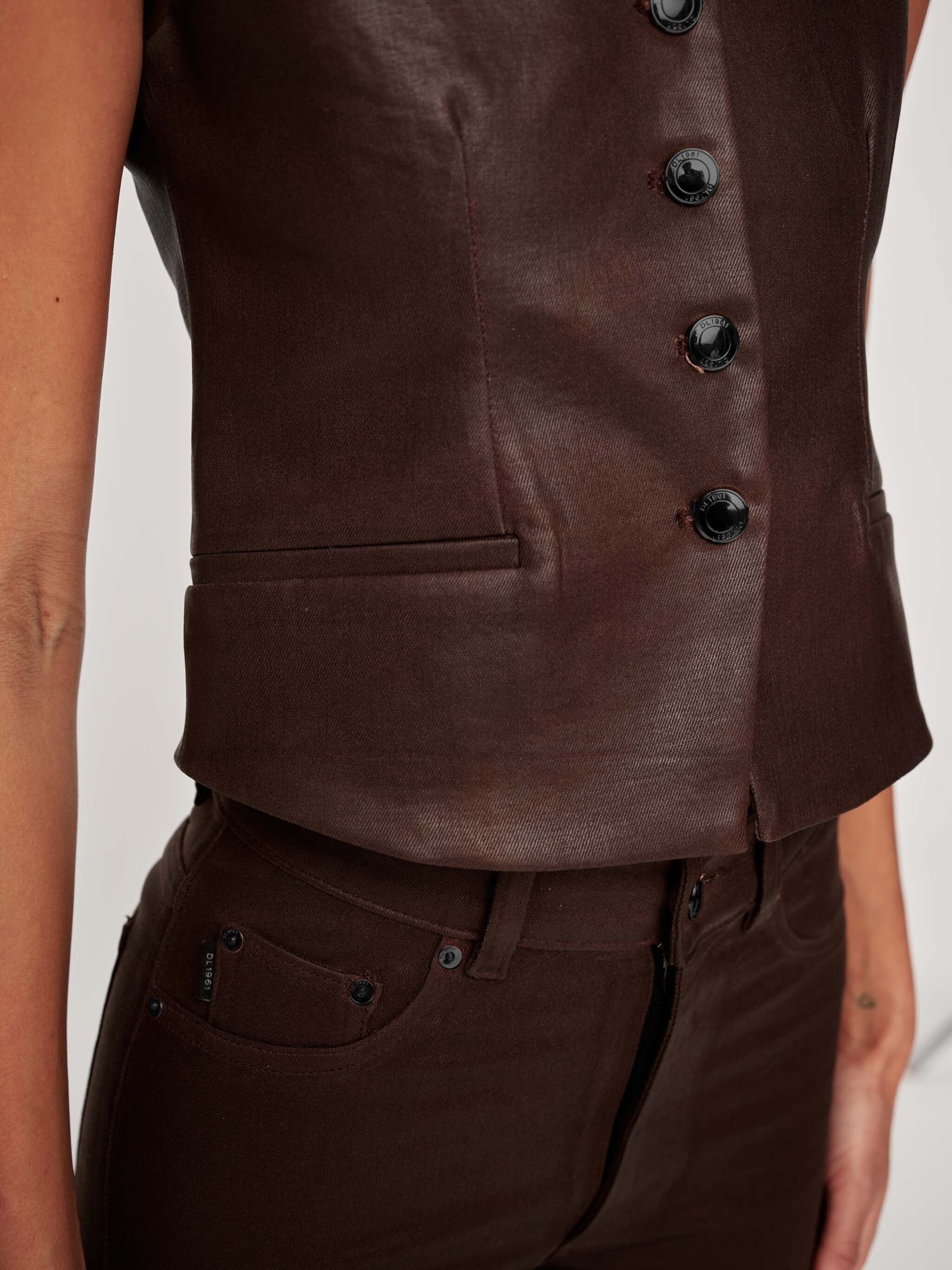 Tailored Vest | Walnut Coated