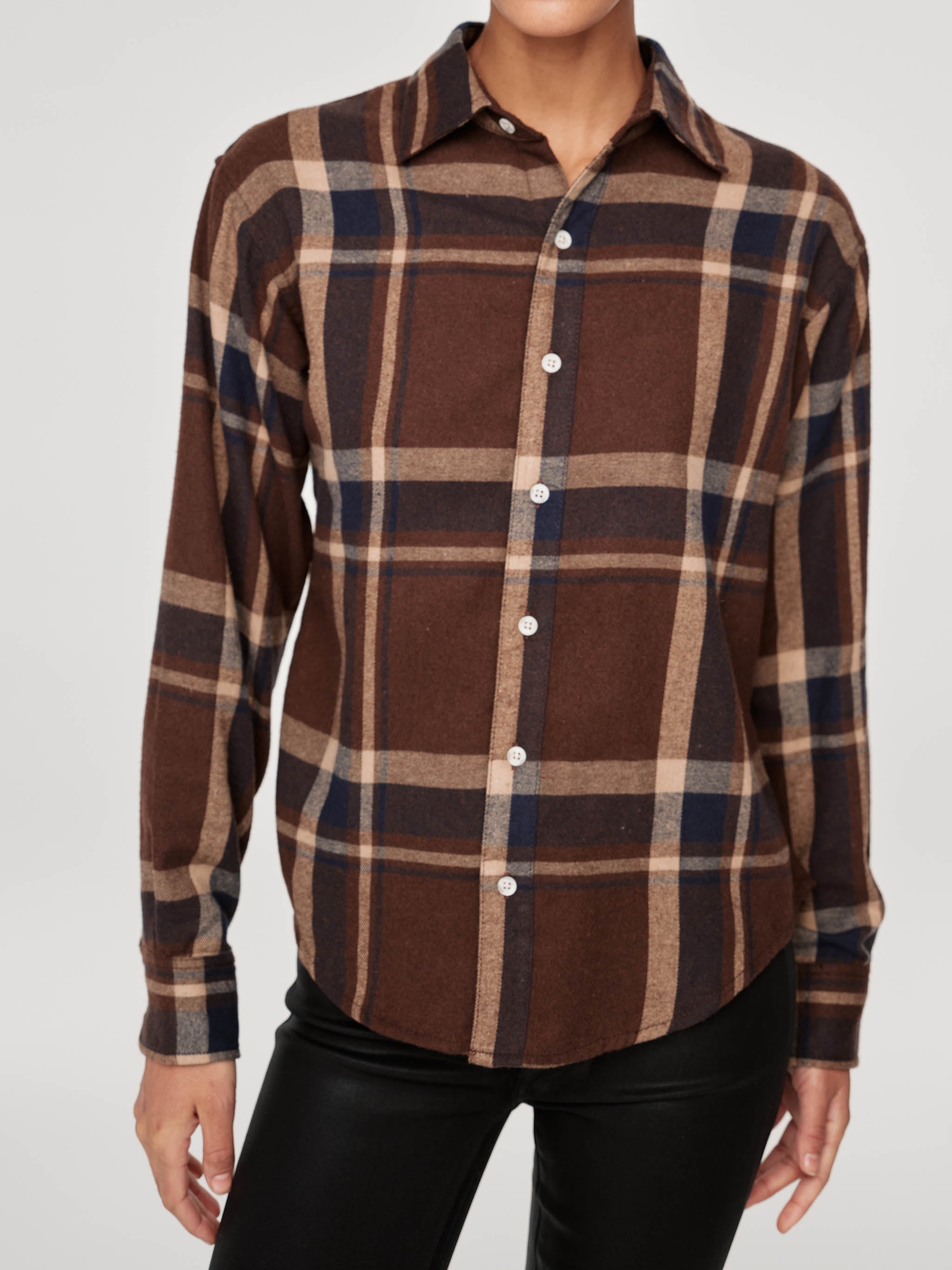 Thelma Shirt | Brown Plaid