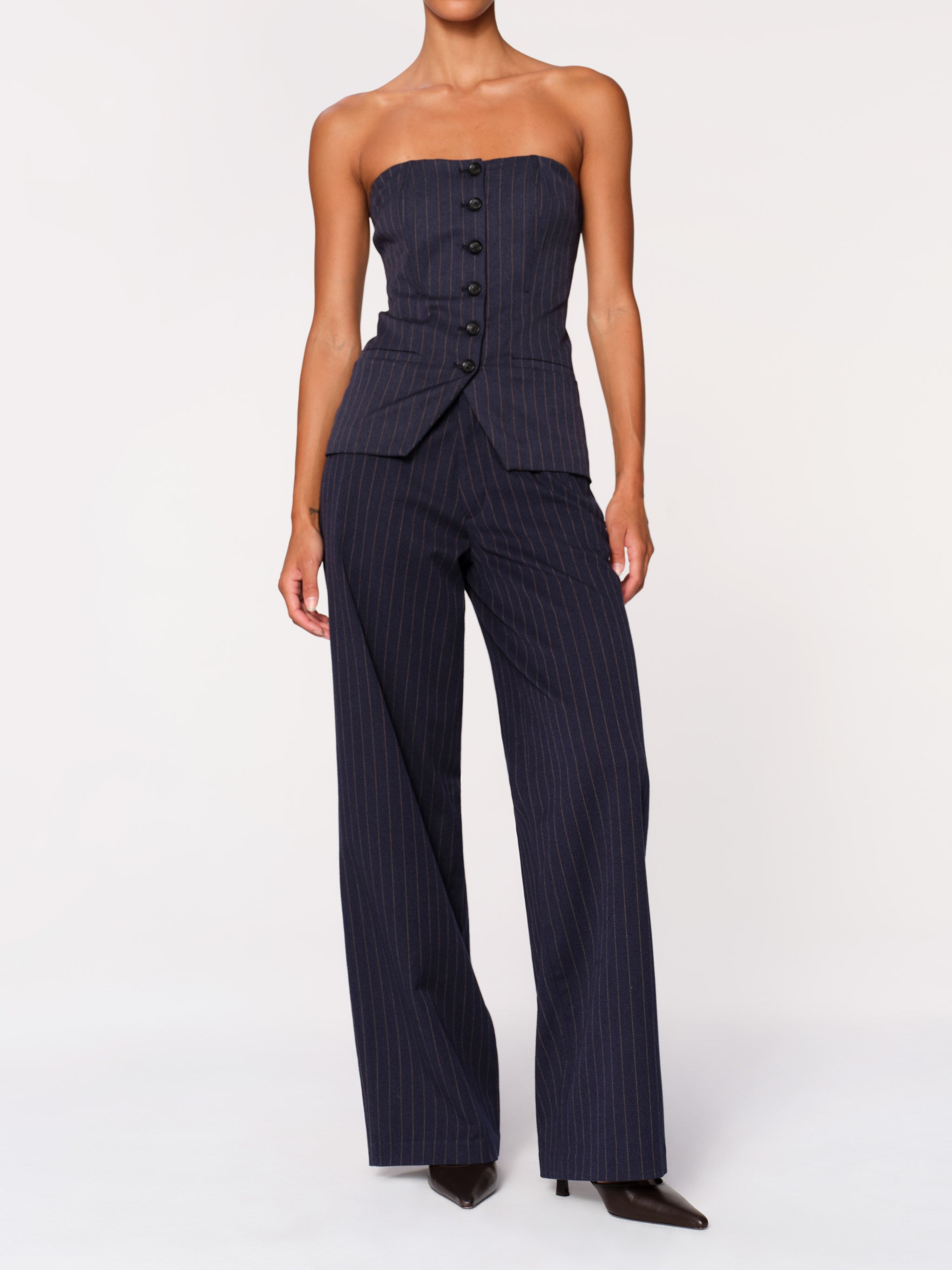 Bustier | Pinstripe