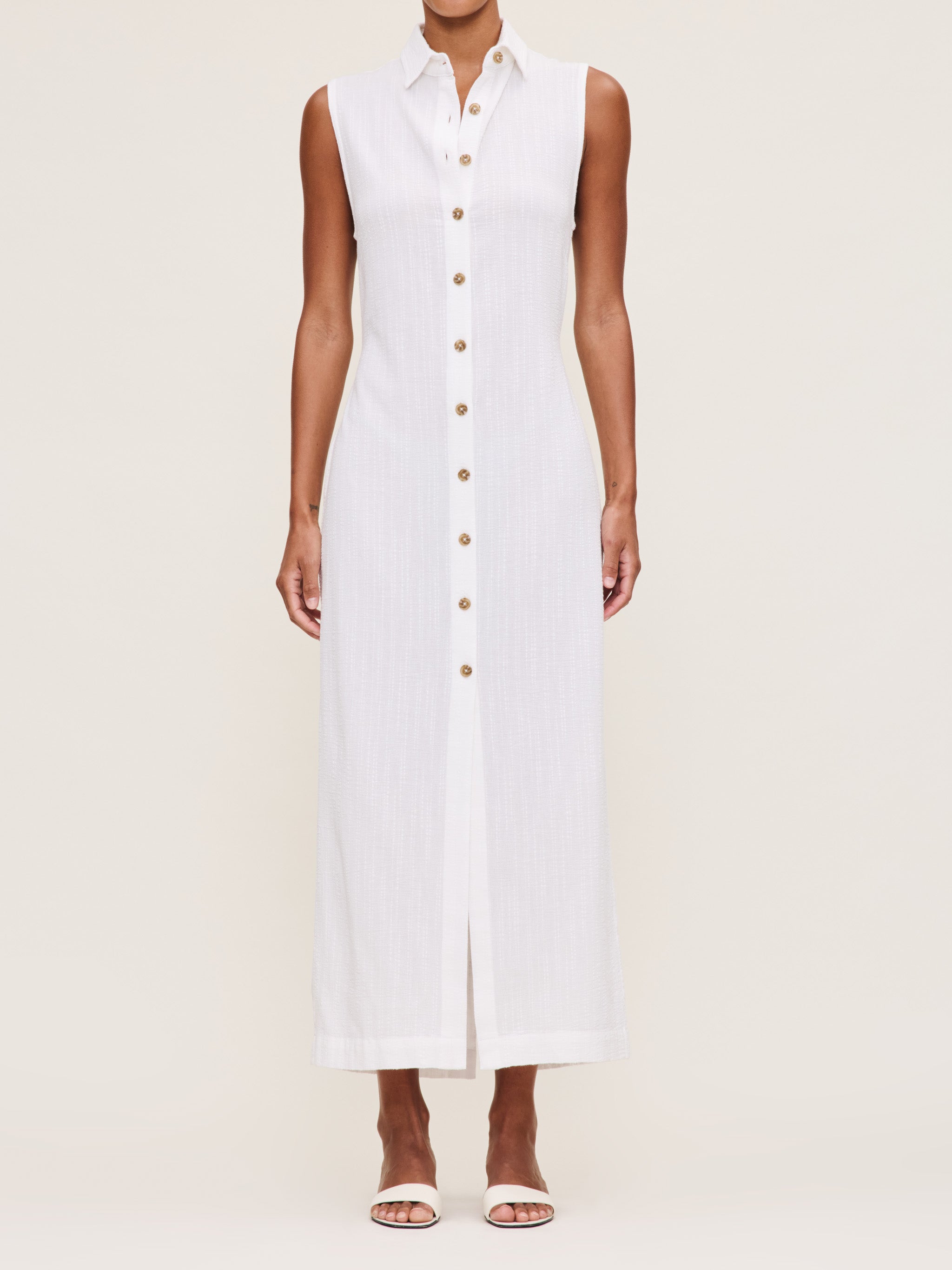 women's white dress