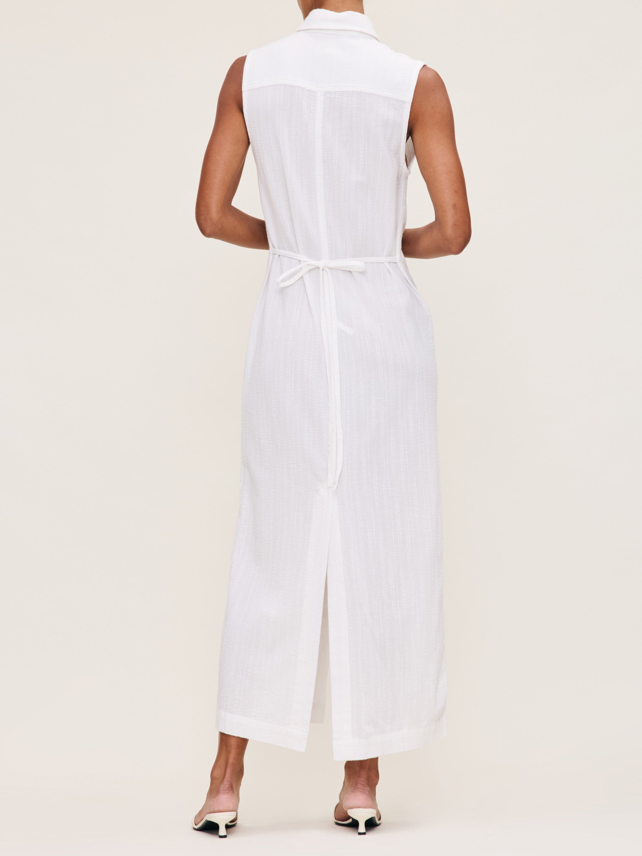 women's white dress