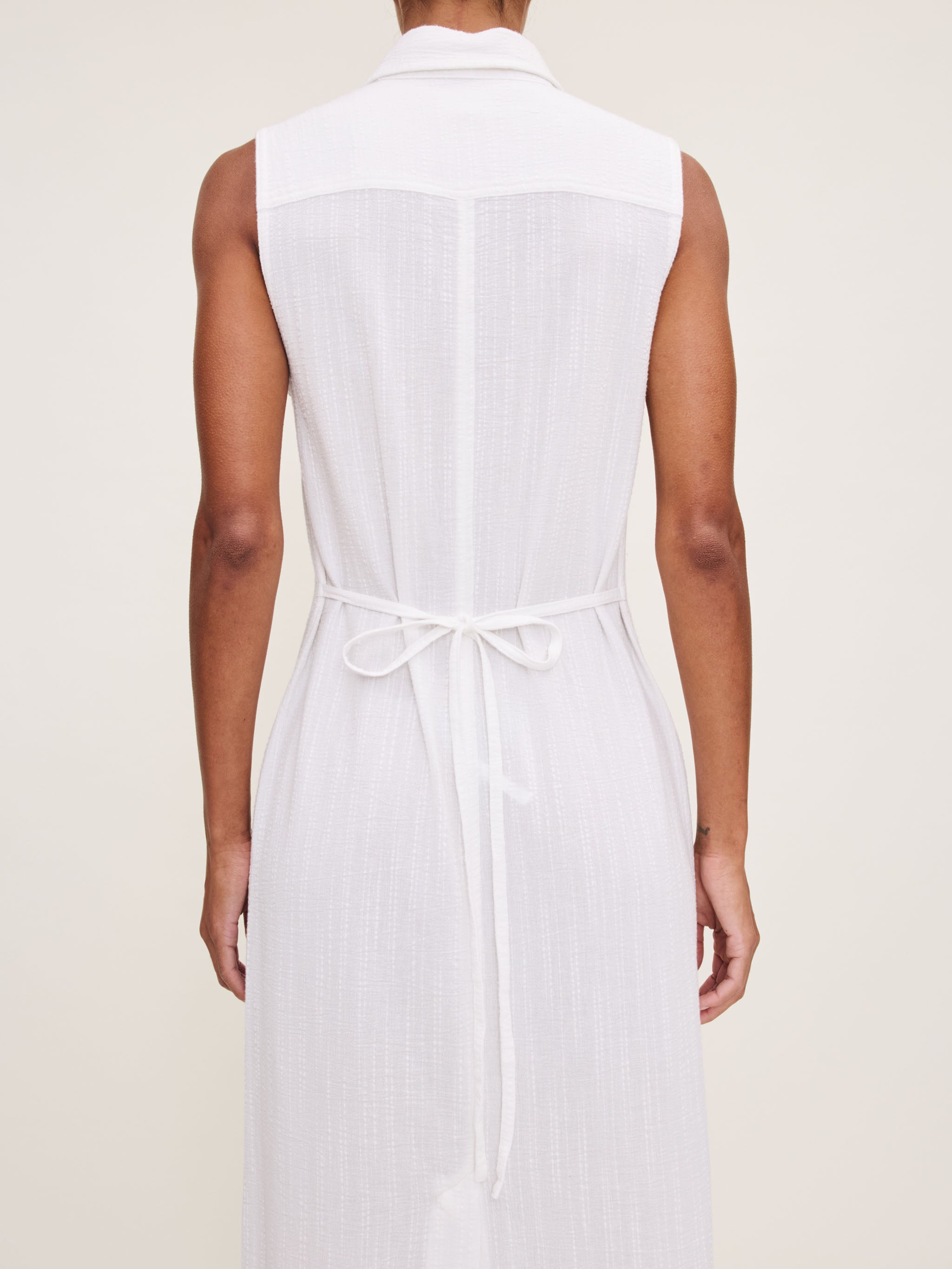 women's white dress