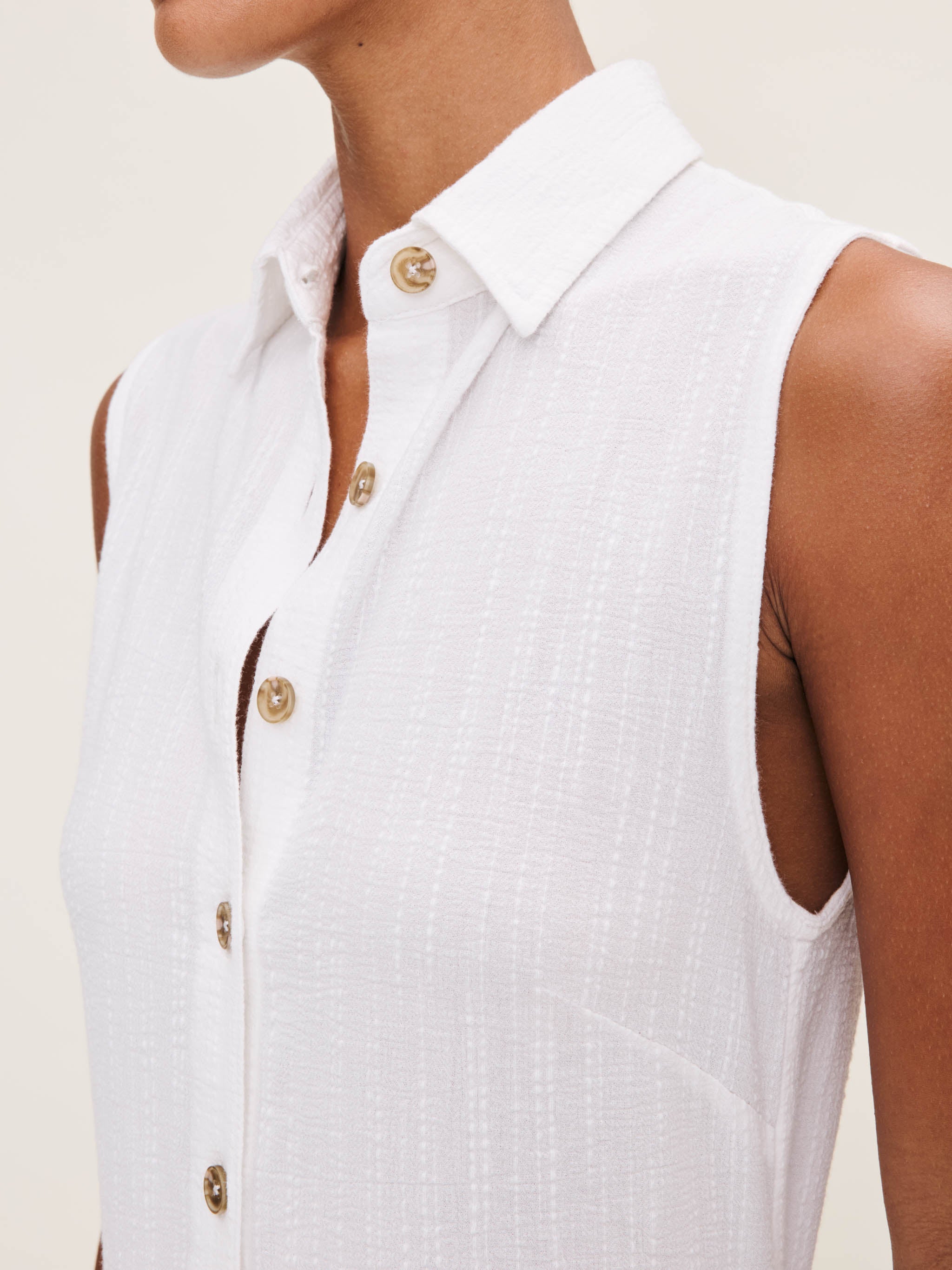 women's white dress