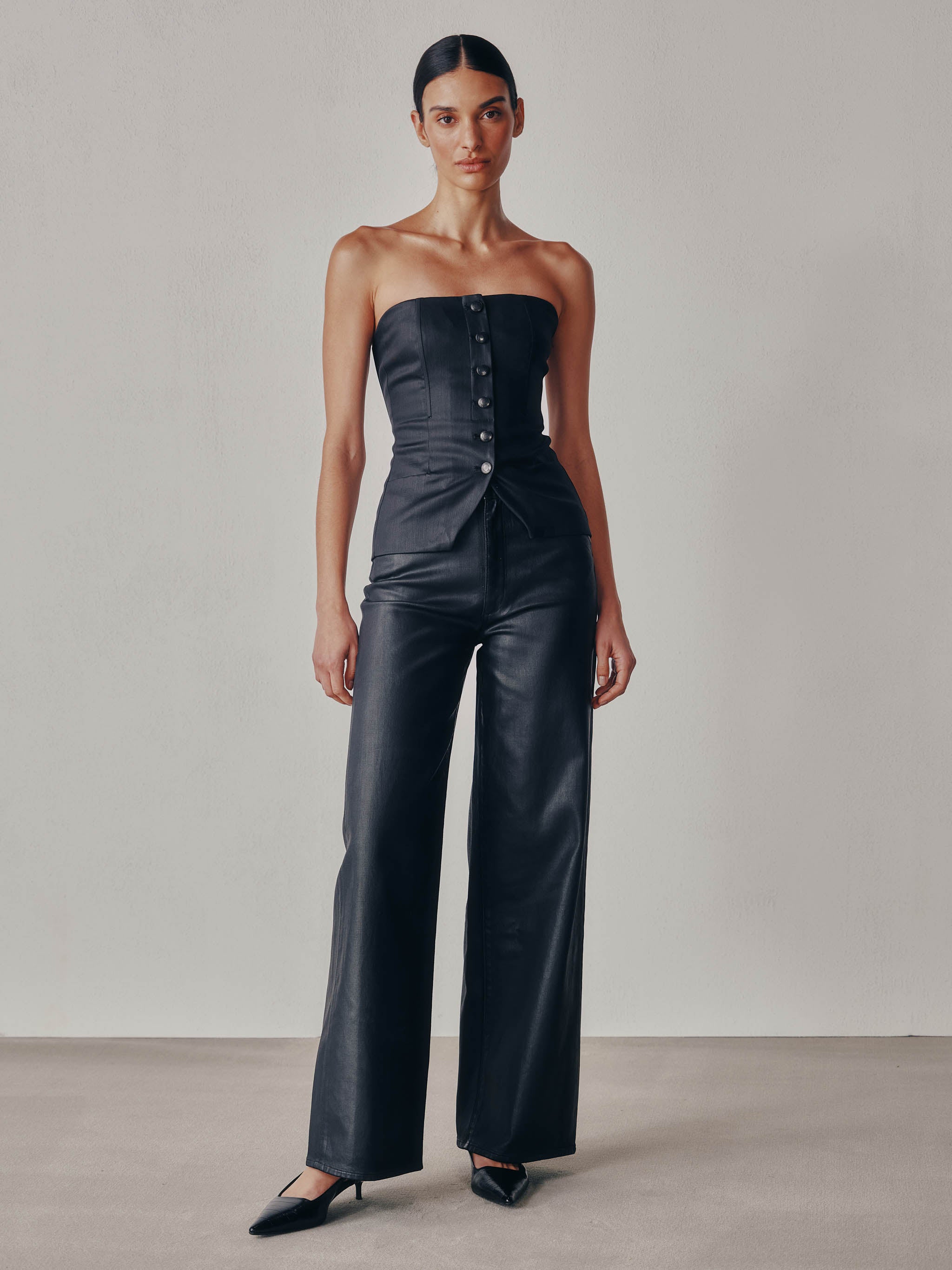 Karmine Refined Wide Leg High Rise 31