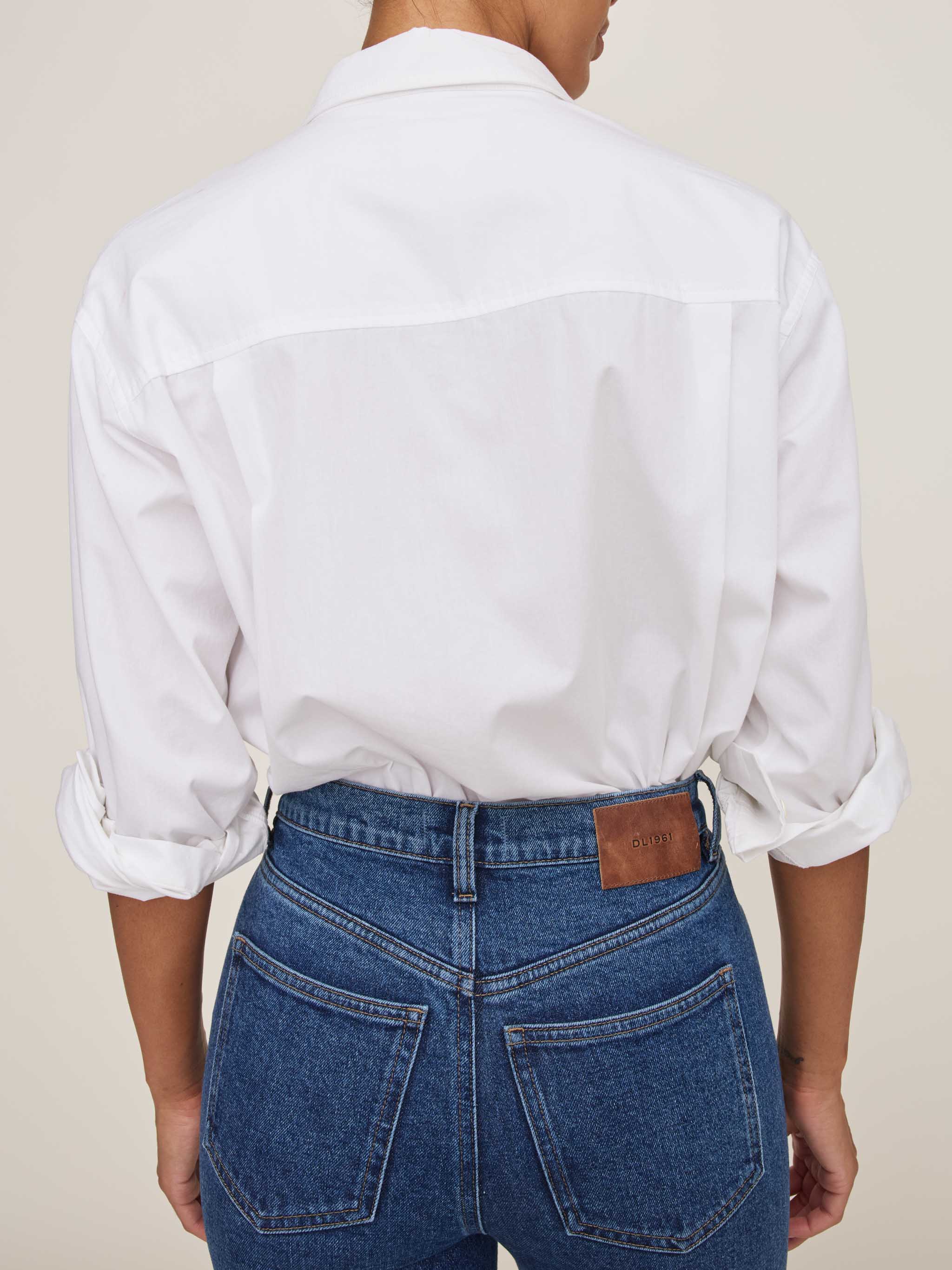 Faye Oversized Shirt | White Poplin
