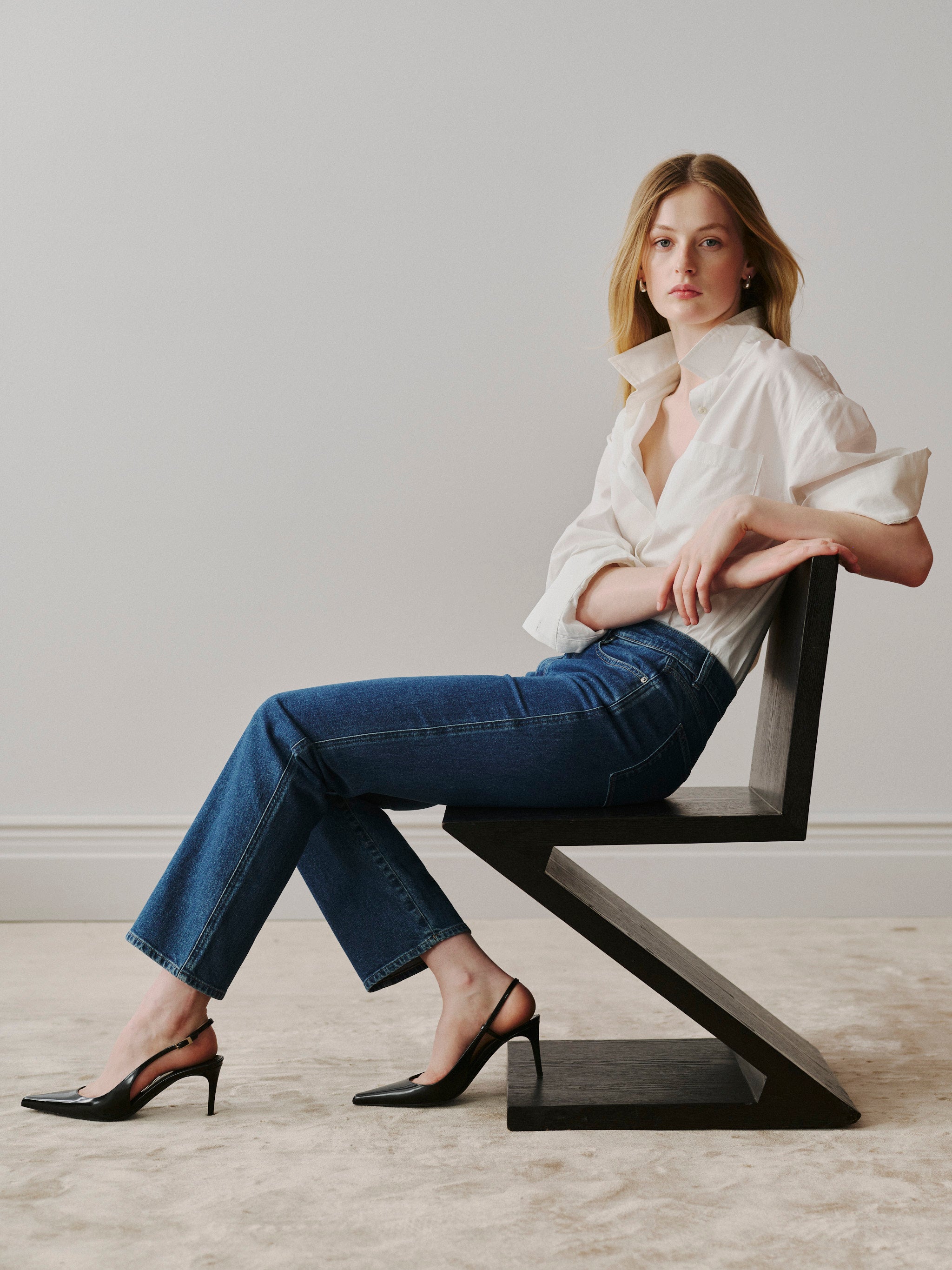 Faye Oversized Shirt | White Poplin