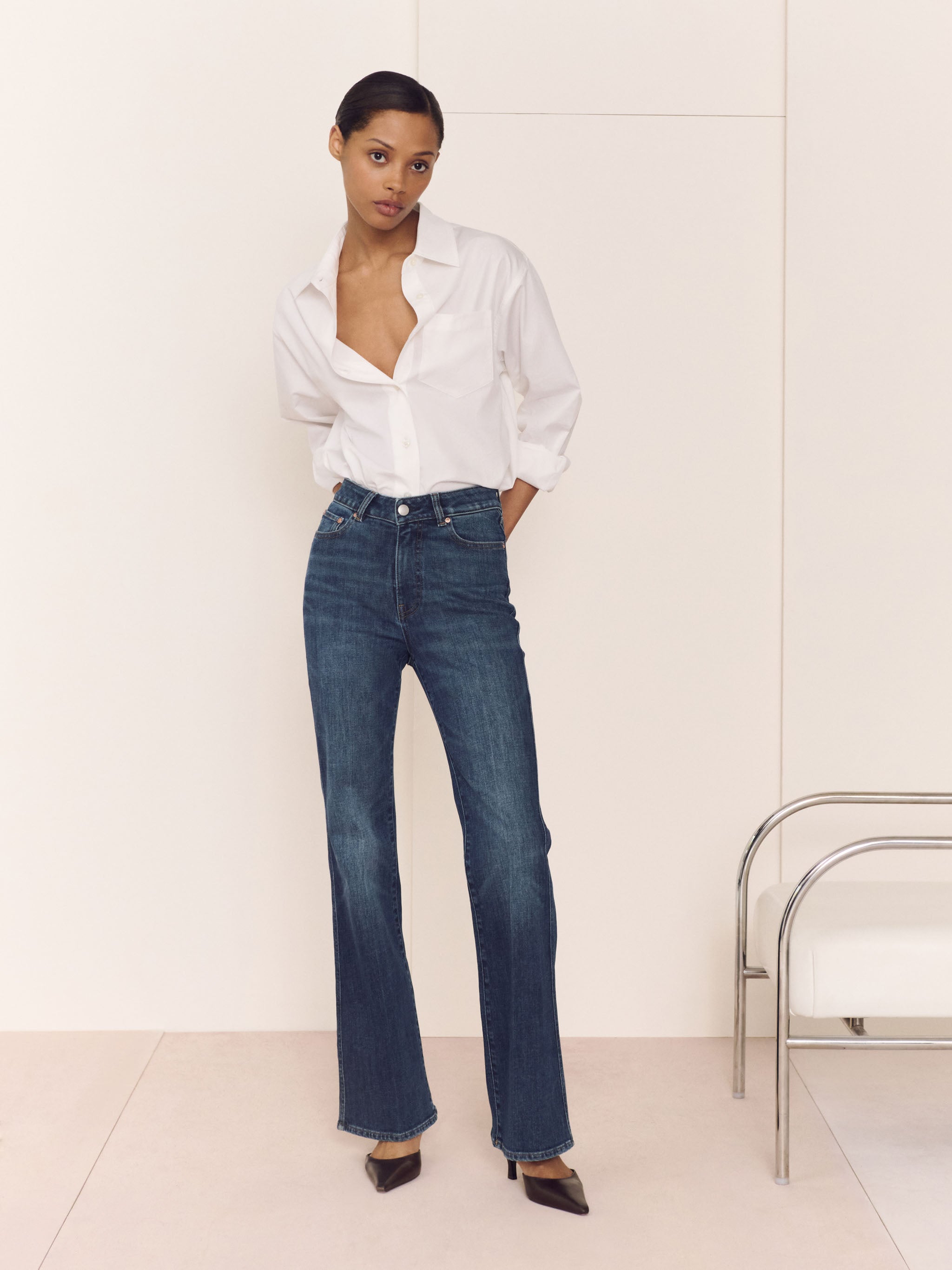 Claira Straight Boot Contoured Instasculpt™ Mid Rise 32