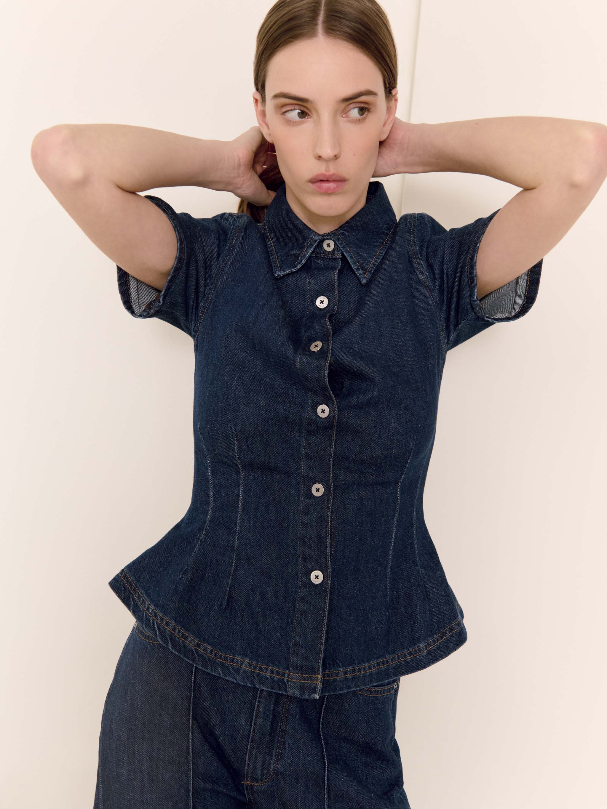 Joice Shirt Short Sleeve | Inkwell | DL1961 Premium Denim Joice Shirt Short Sleeve | Inkwell | DL1961 Premium Denim