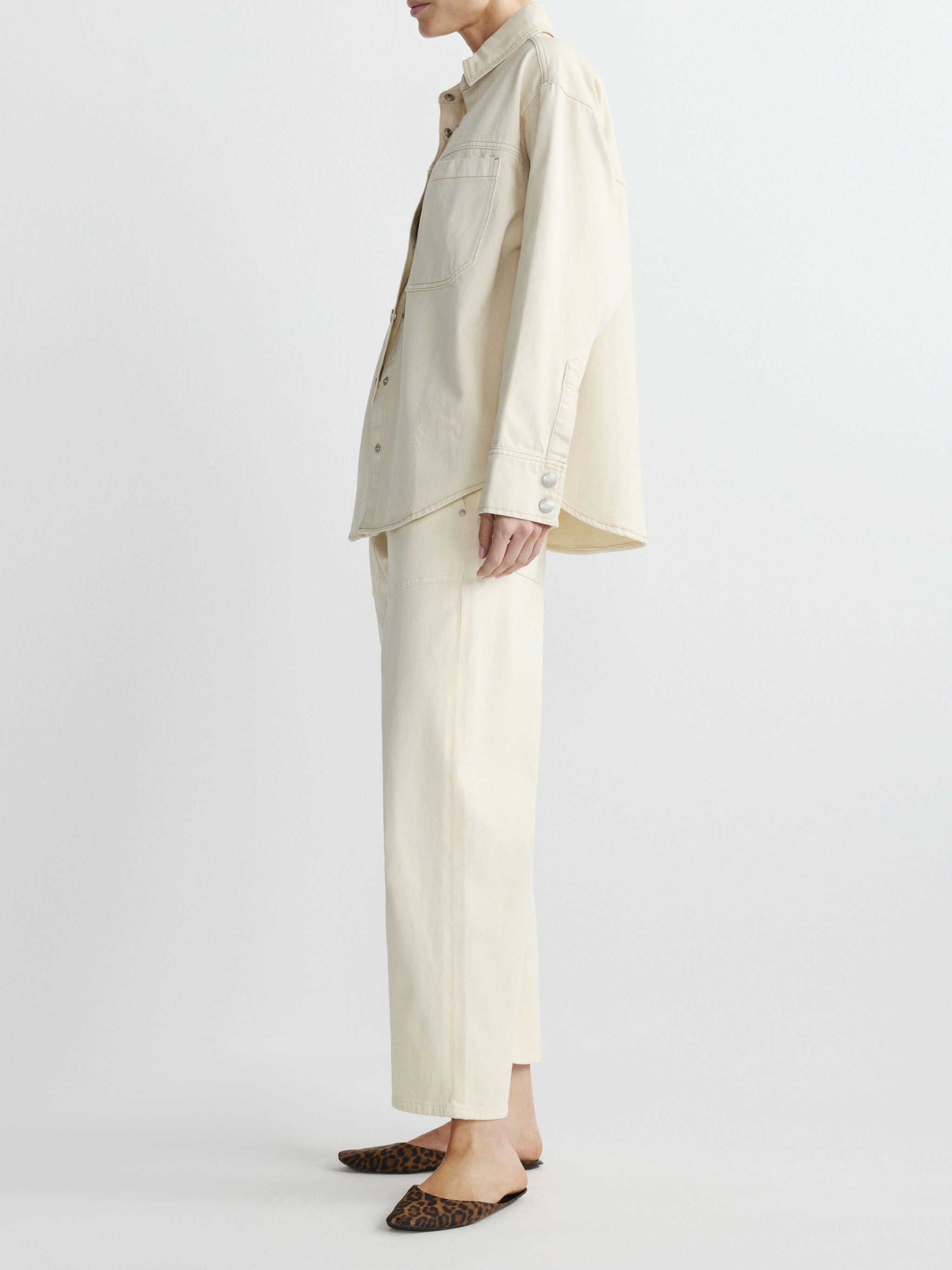 Addison Overshirt | Ecru