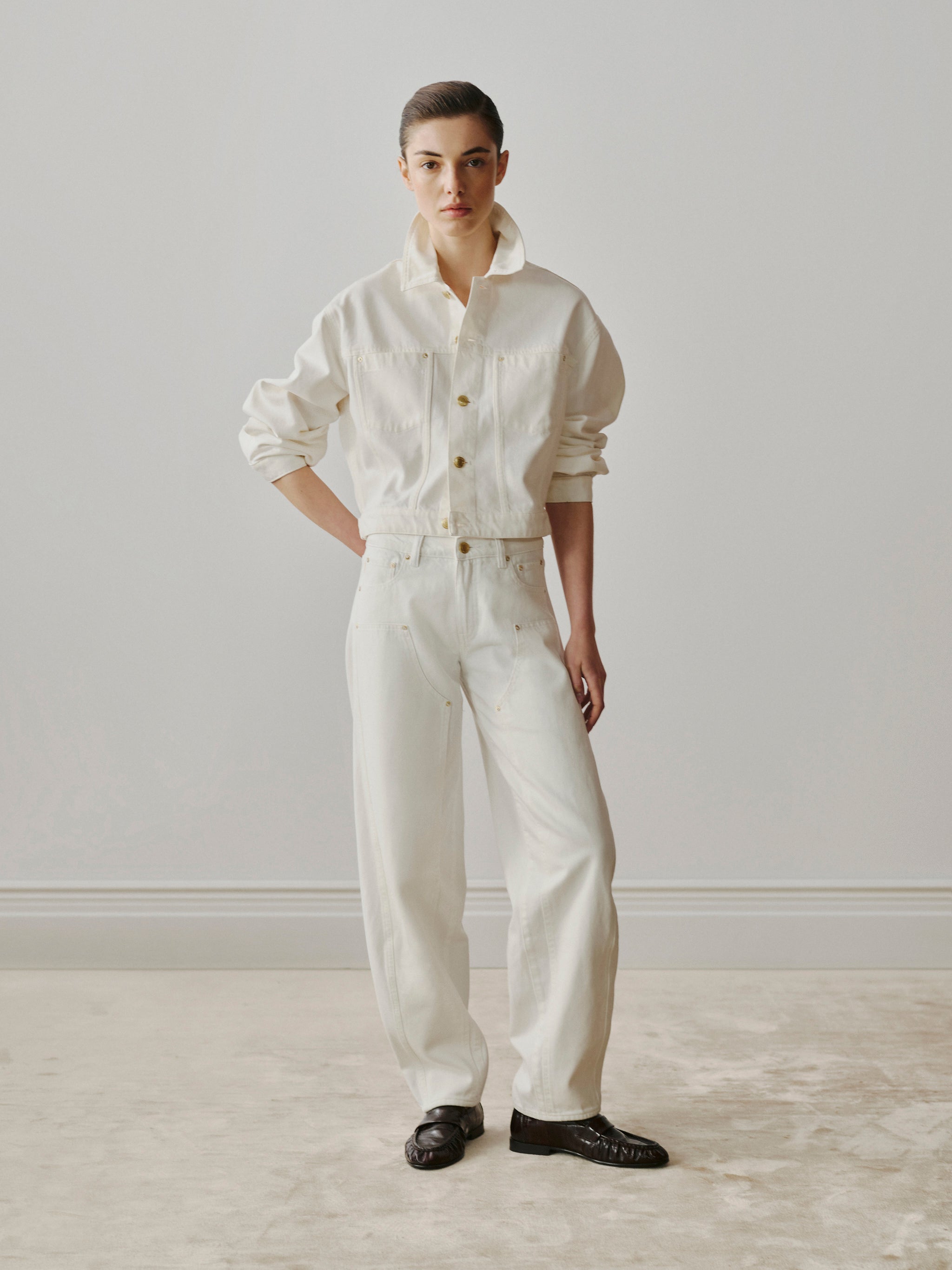 Jamie Denim Jacket | White