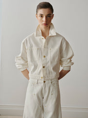 Jamie Denim Jacket | White