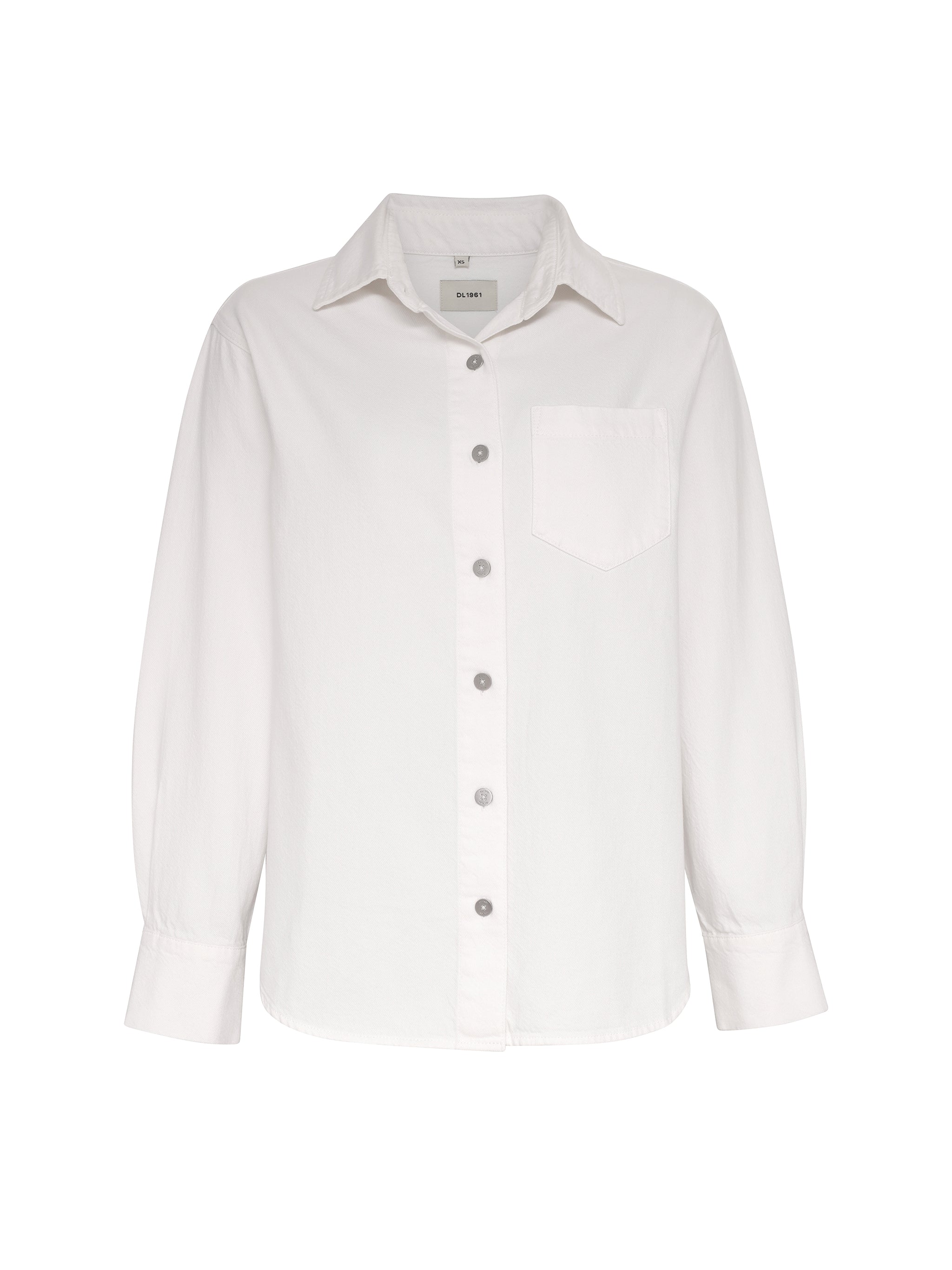 Faye Oversized Shirt | White Aura