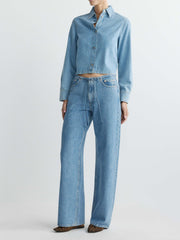 Sienna Low-Slung Wide Leg Relaxed 31” Jeans | River Aura