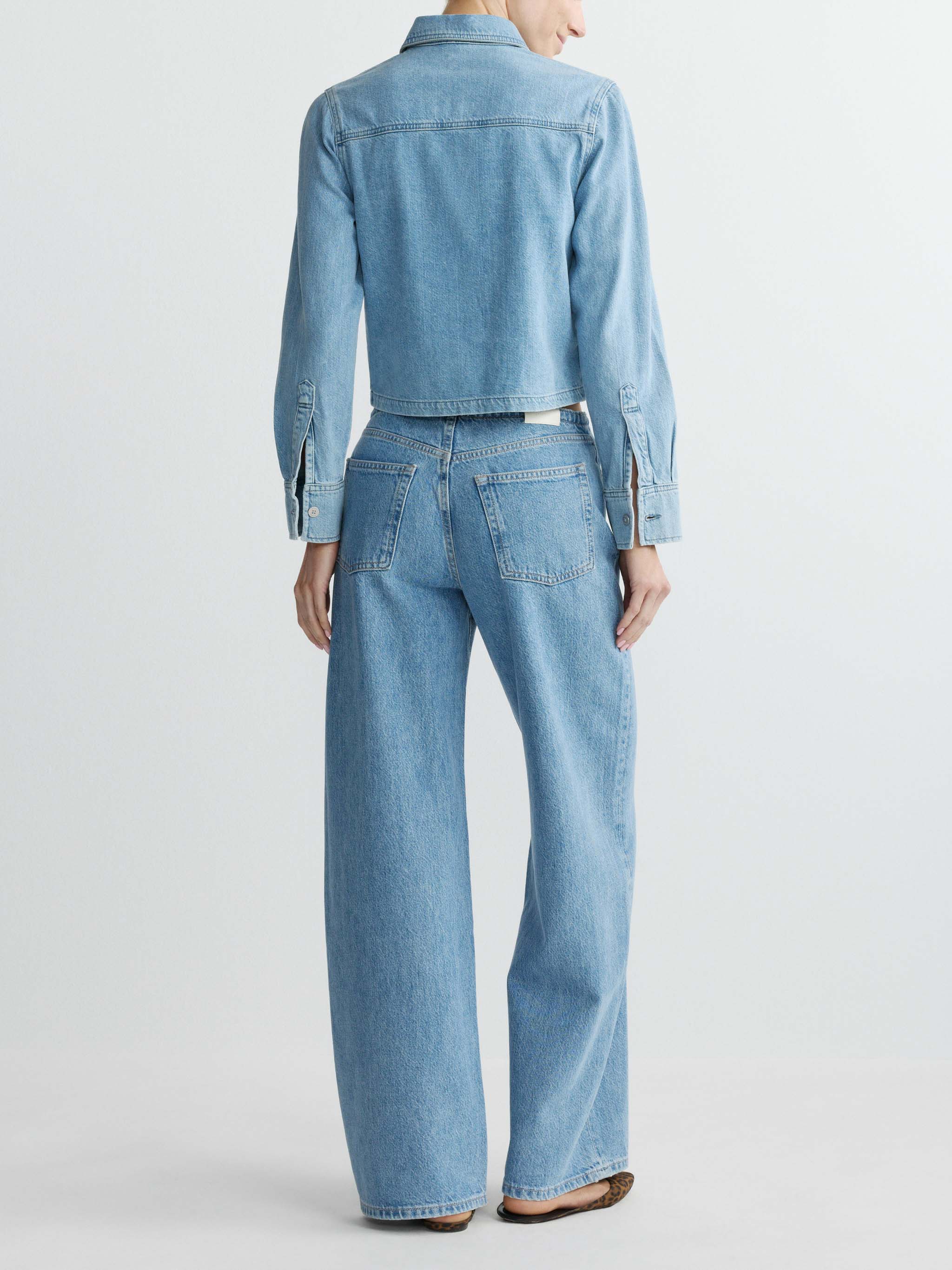 Sienna Low-Slung Wide Leg Relaxed 31” Jeans | River Aura