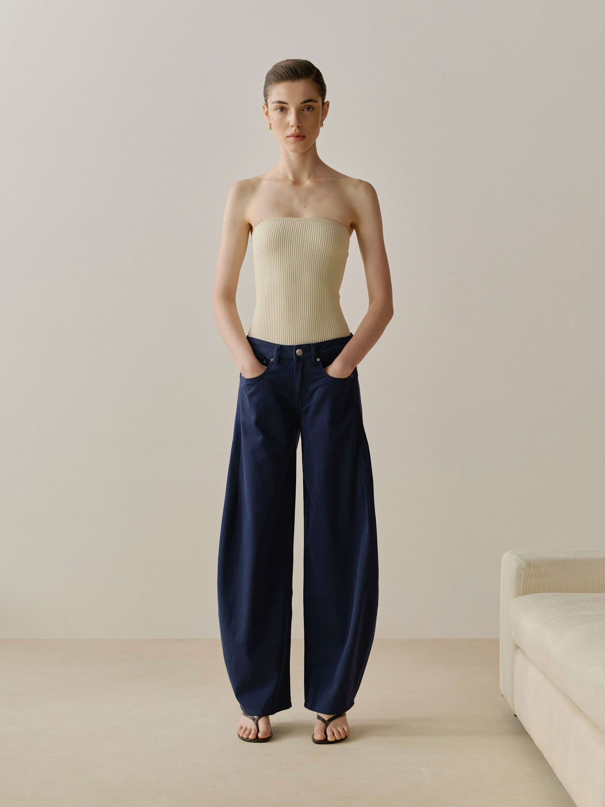 Tube Top Instasculpt™ Rib | Ecru