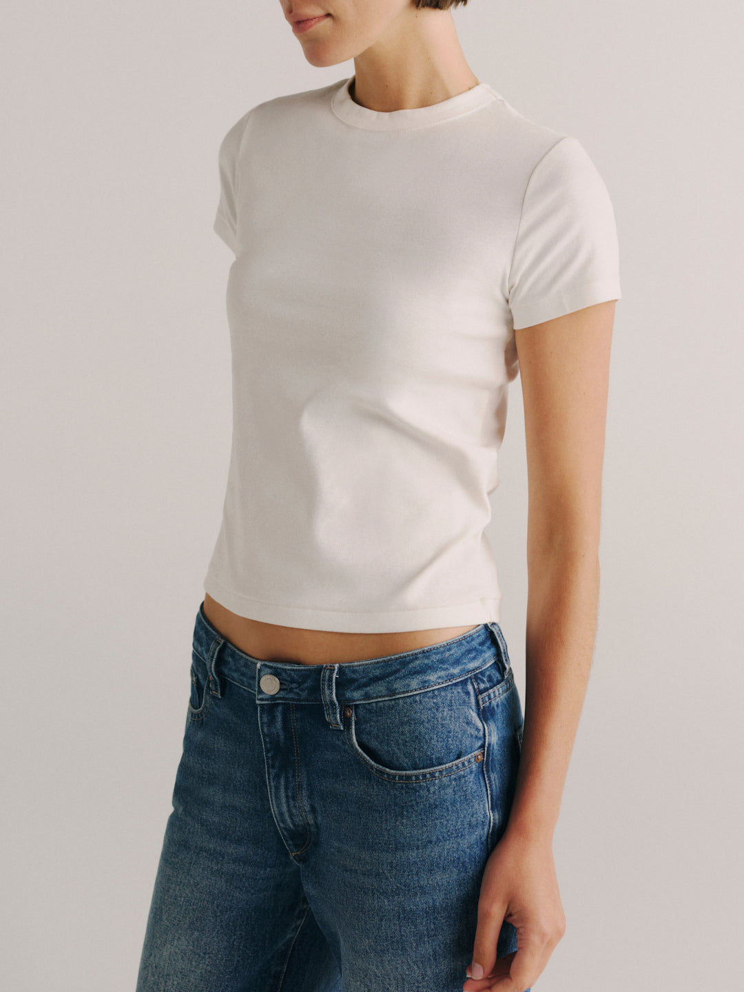 Shrunken Tee | White
