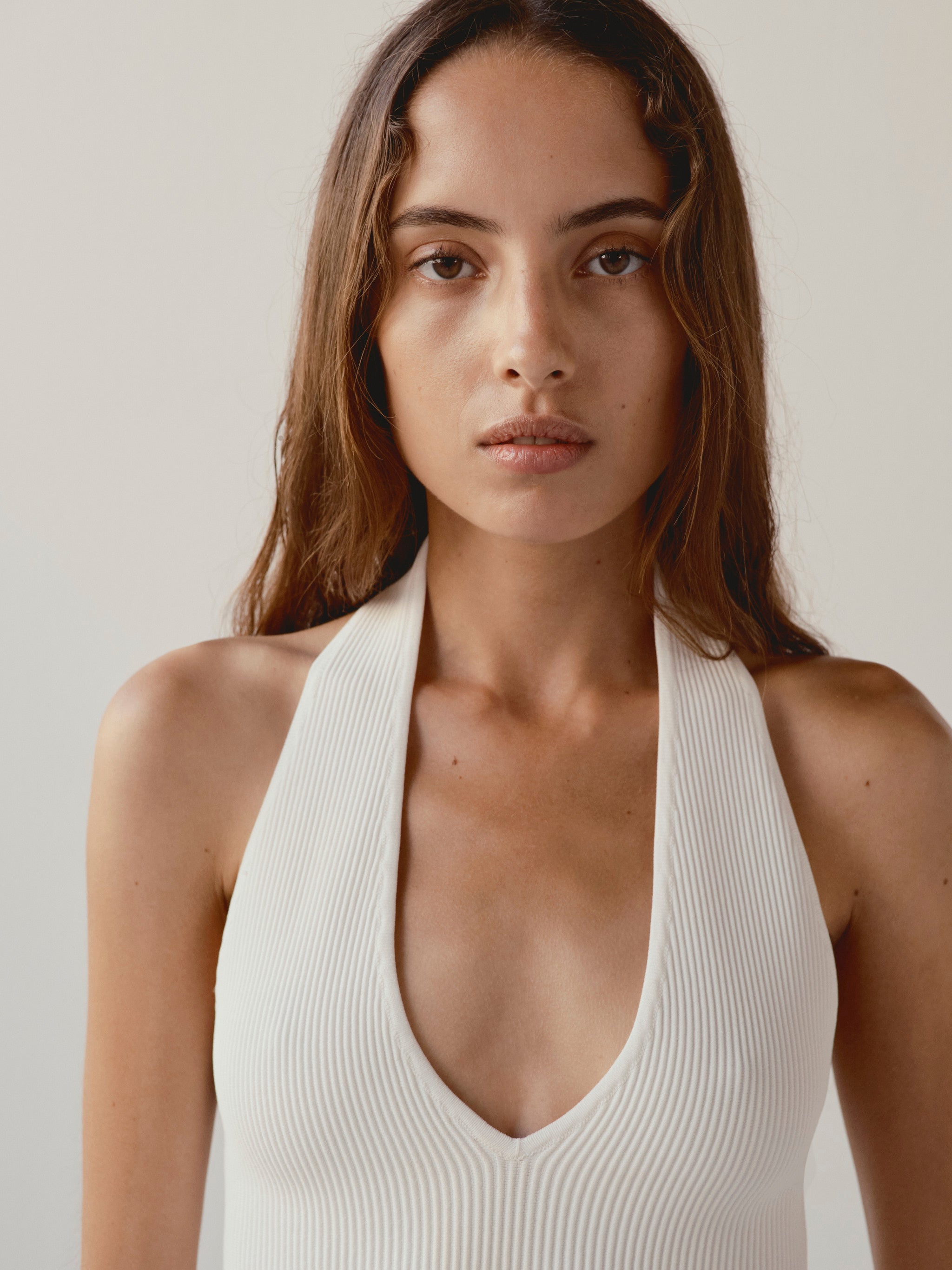 Halter Top Instasculpt™ Rib | White