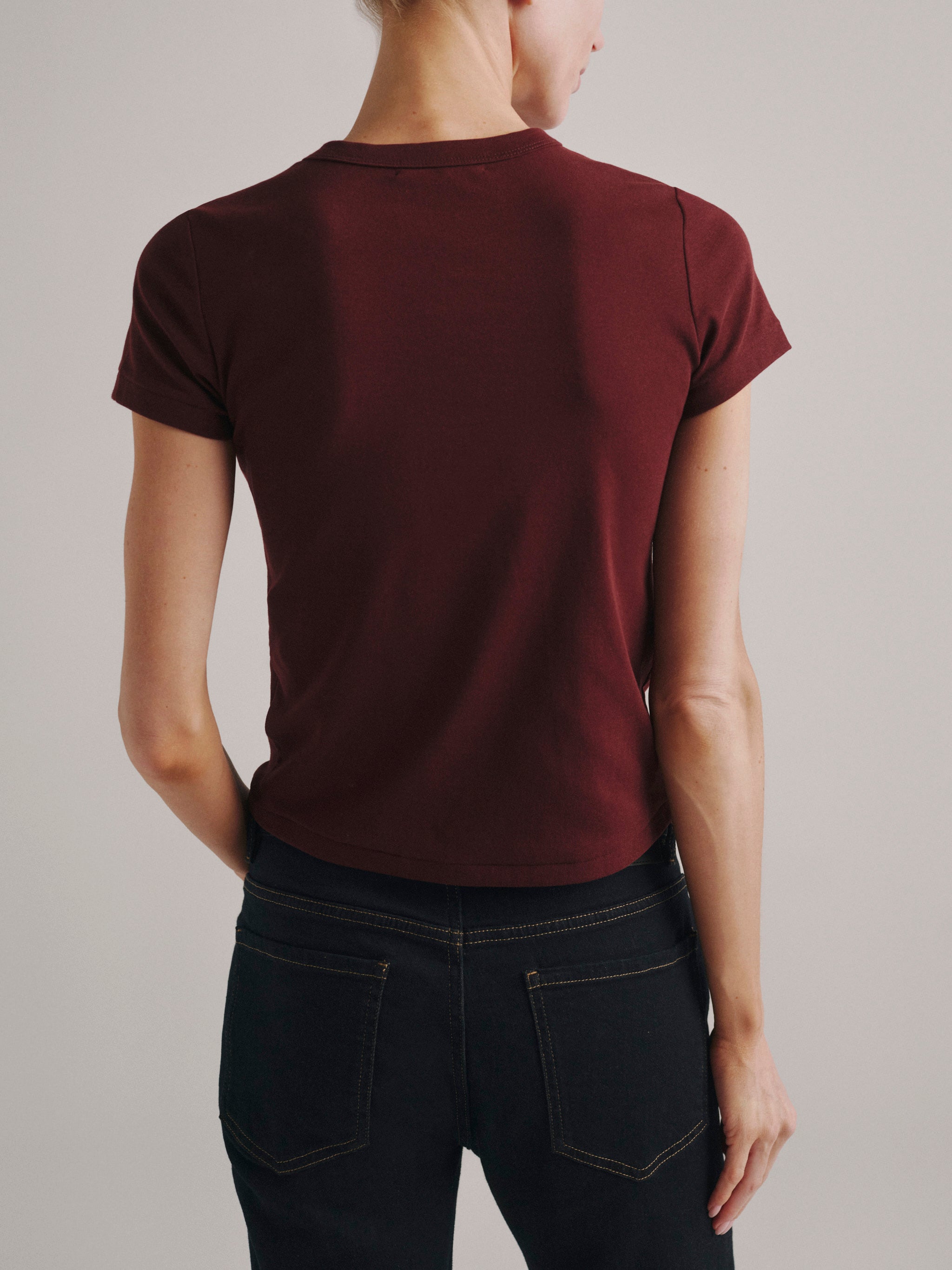 Shrunken Tee |  Maroon