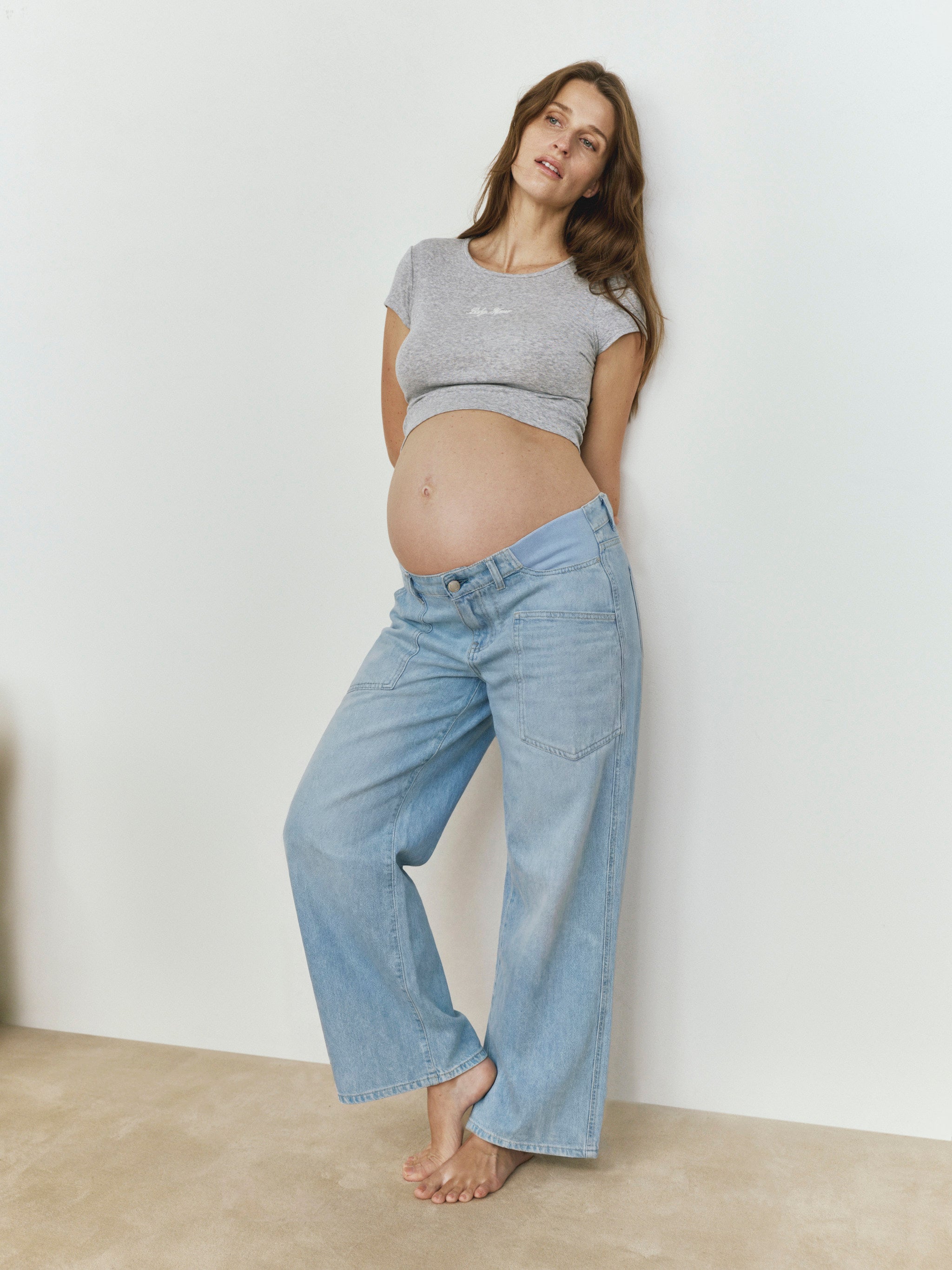 Bumpsuit Baby Mama Tee | Heather Grey