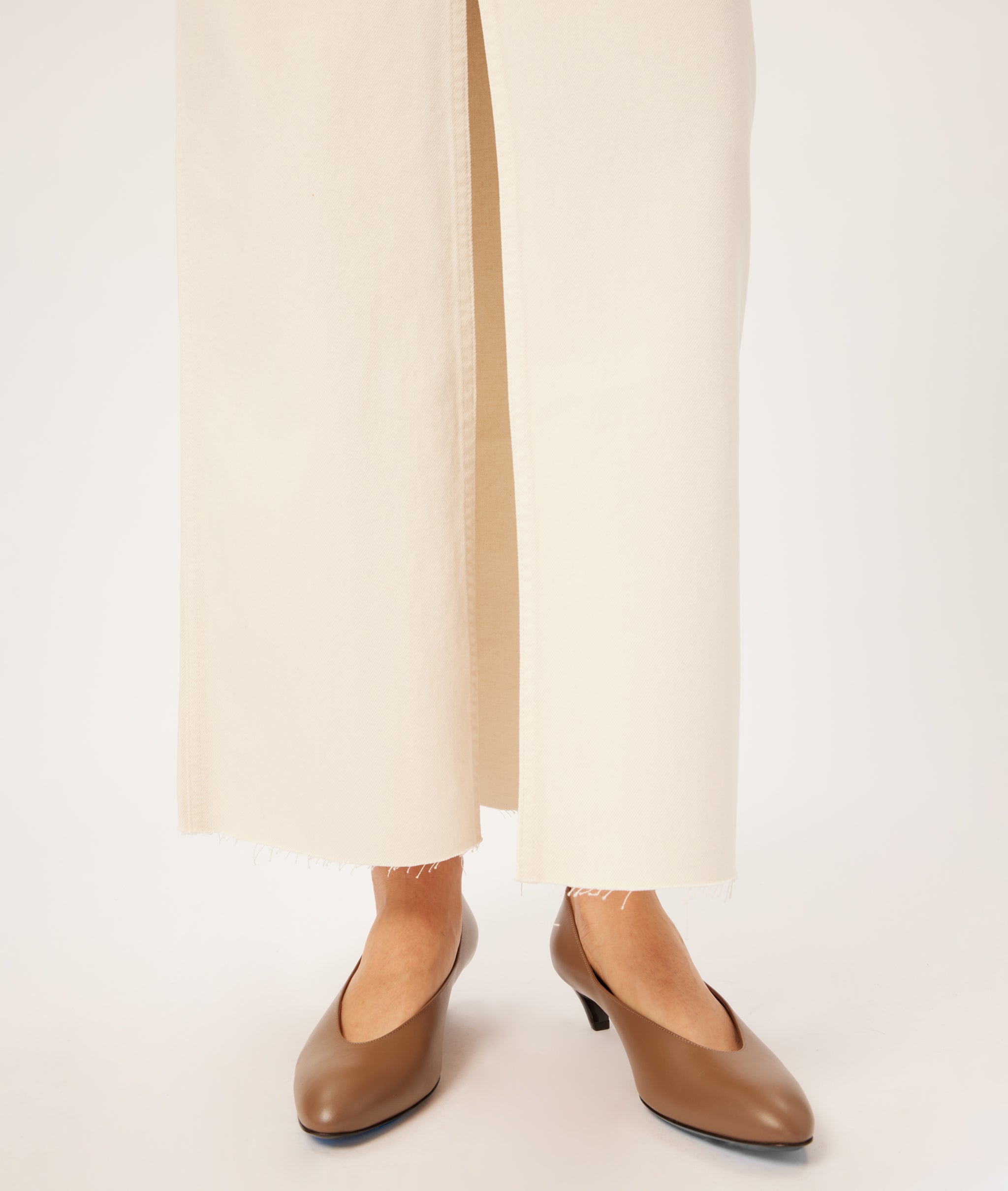 Asra Low Rise Denim Maxi Skirt | Ecru – DL1961