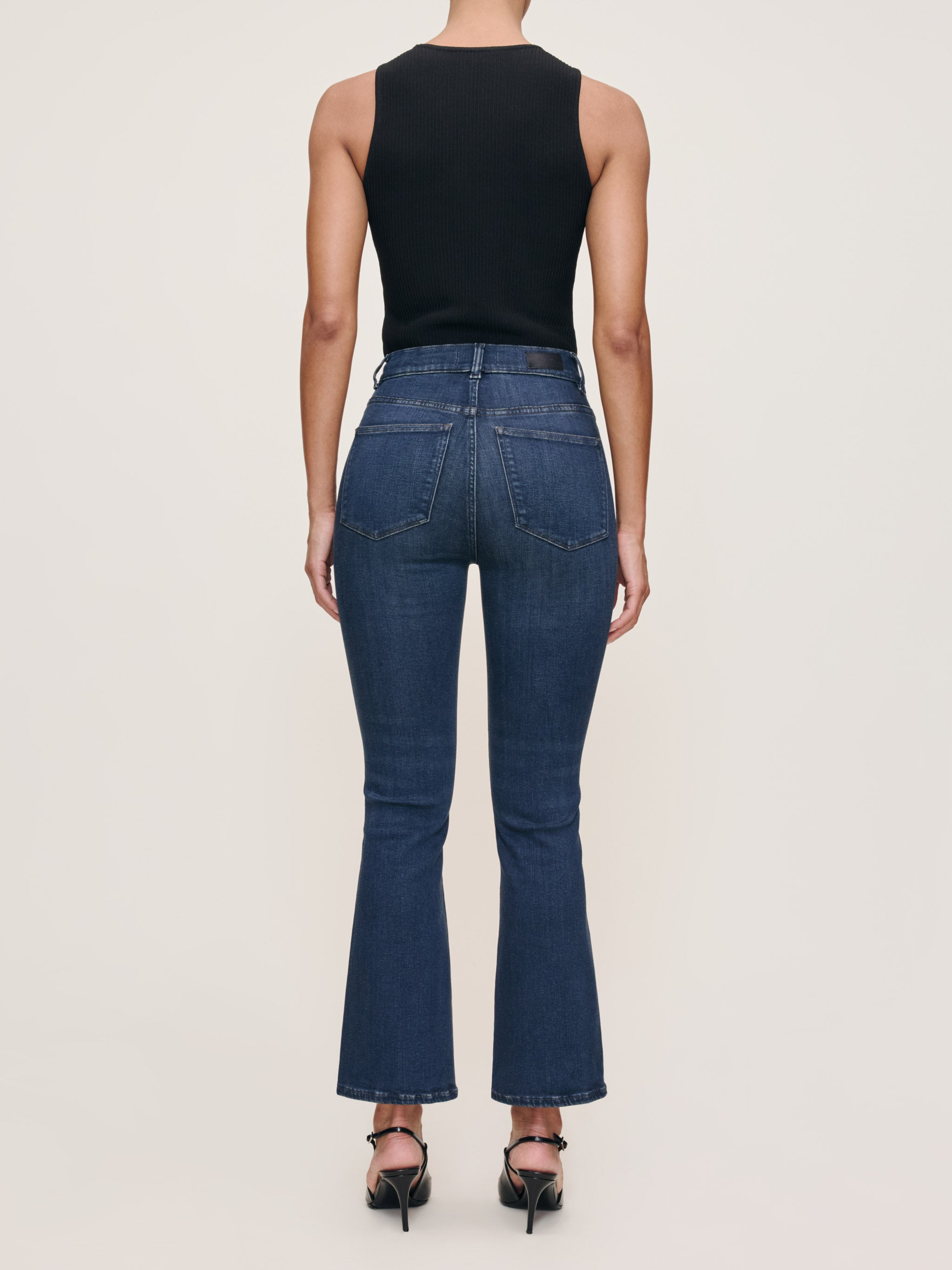 Bridget Boot High Rise Instasculpt™ Crop Jeans | Dark Indigo