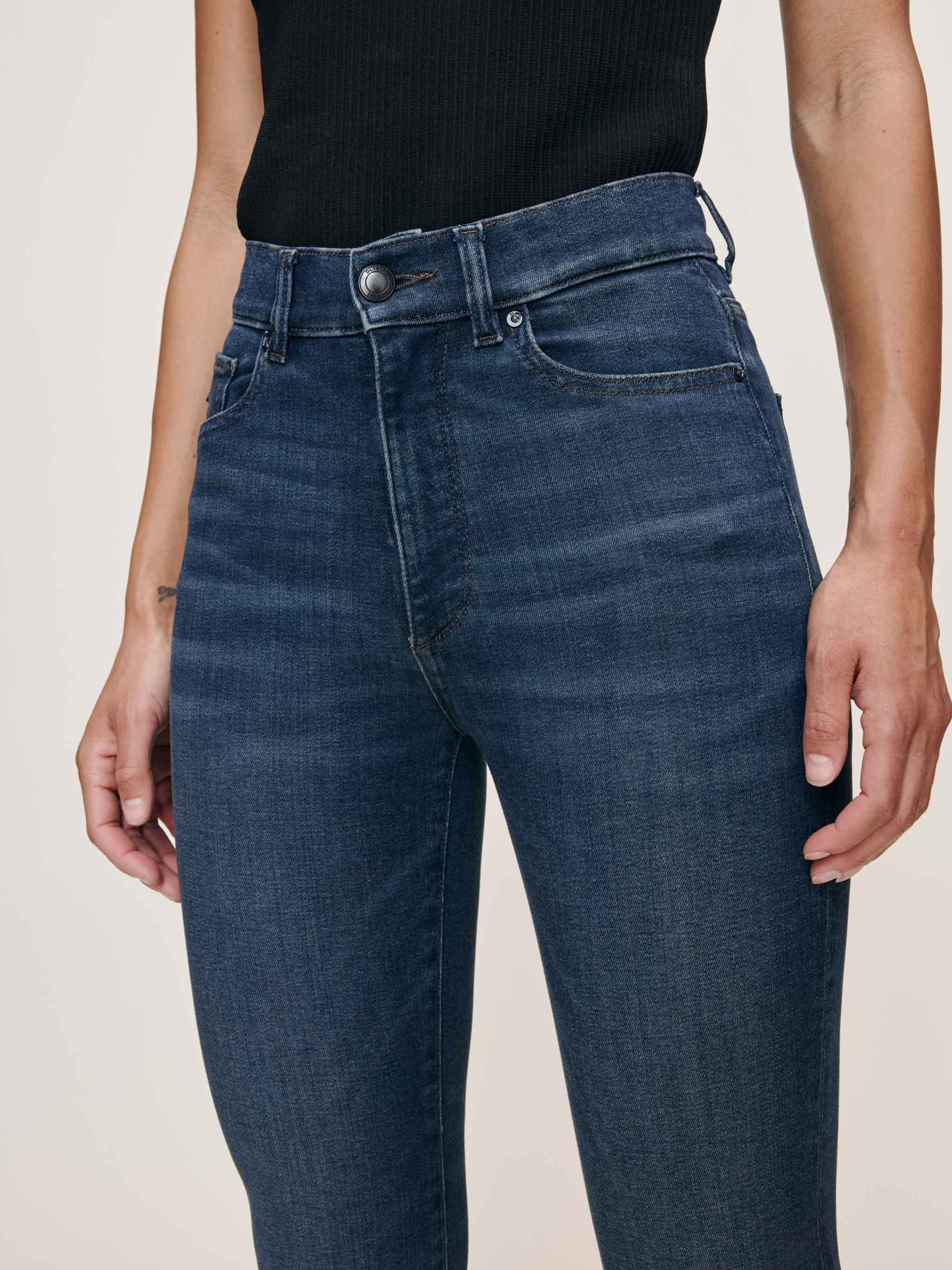Bridget Boot High Rise Instasculpt™ Crop Jeans | Dark Indigo