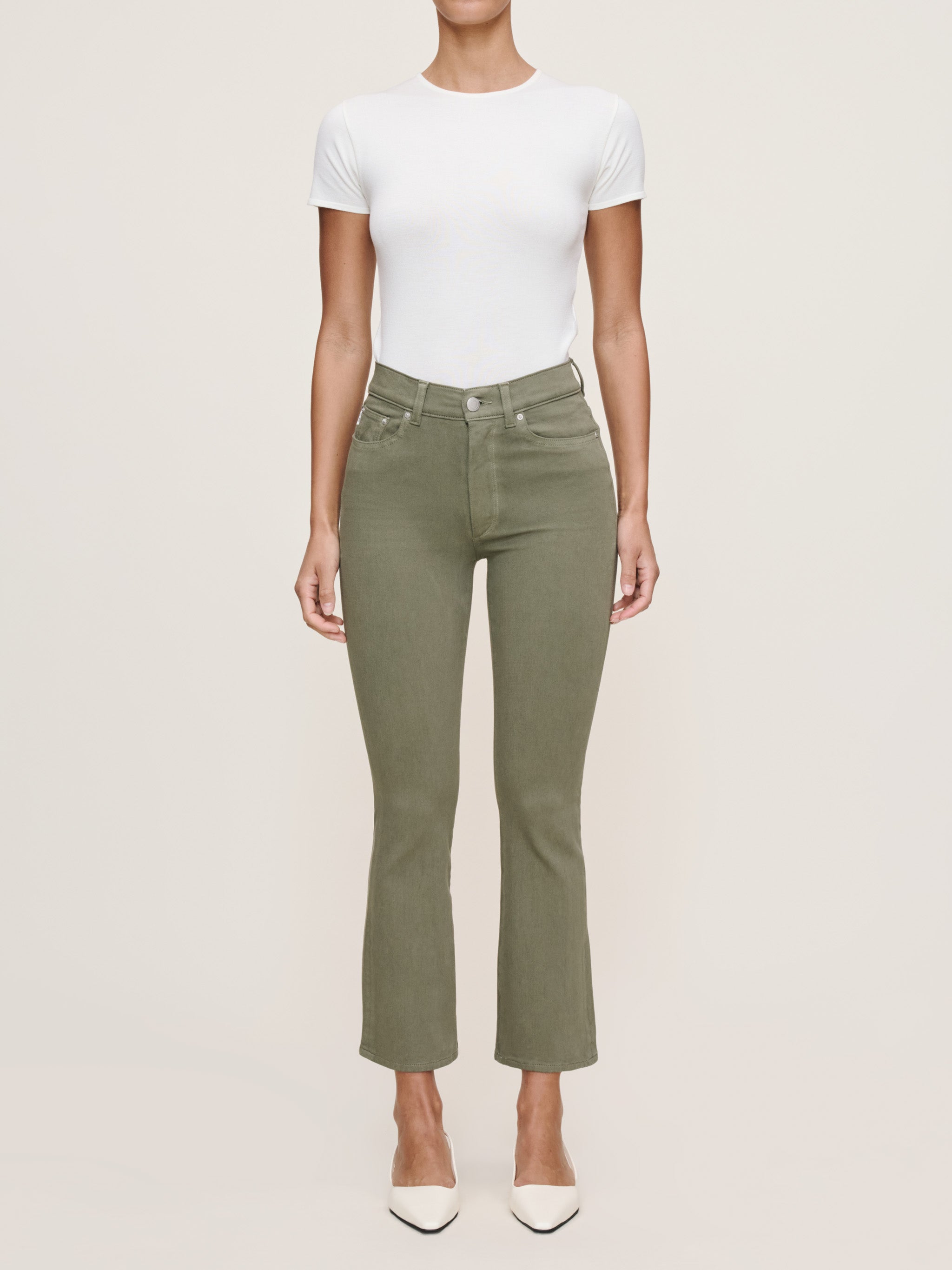 Bridget Boot High Rise Instasculpt™ Crop Jeans | Fern