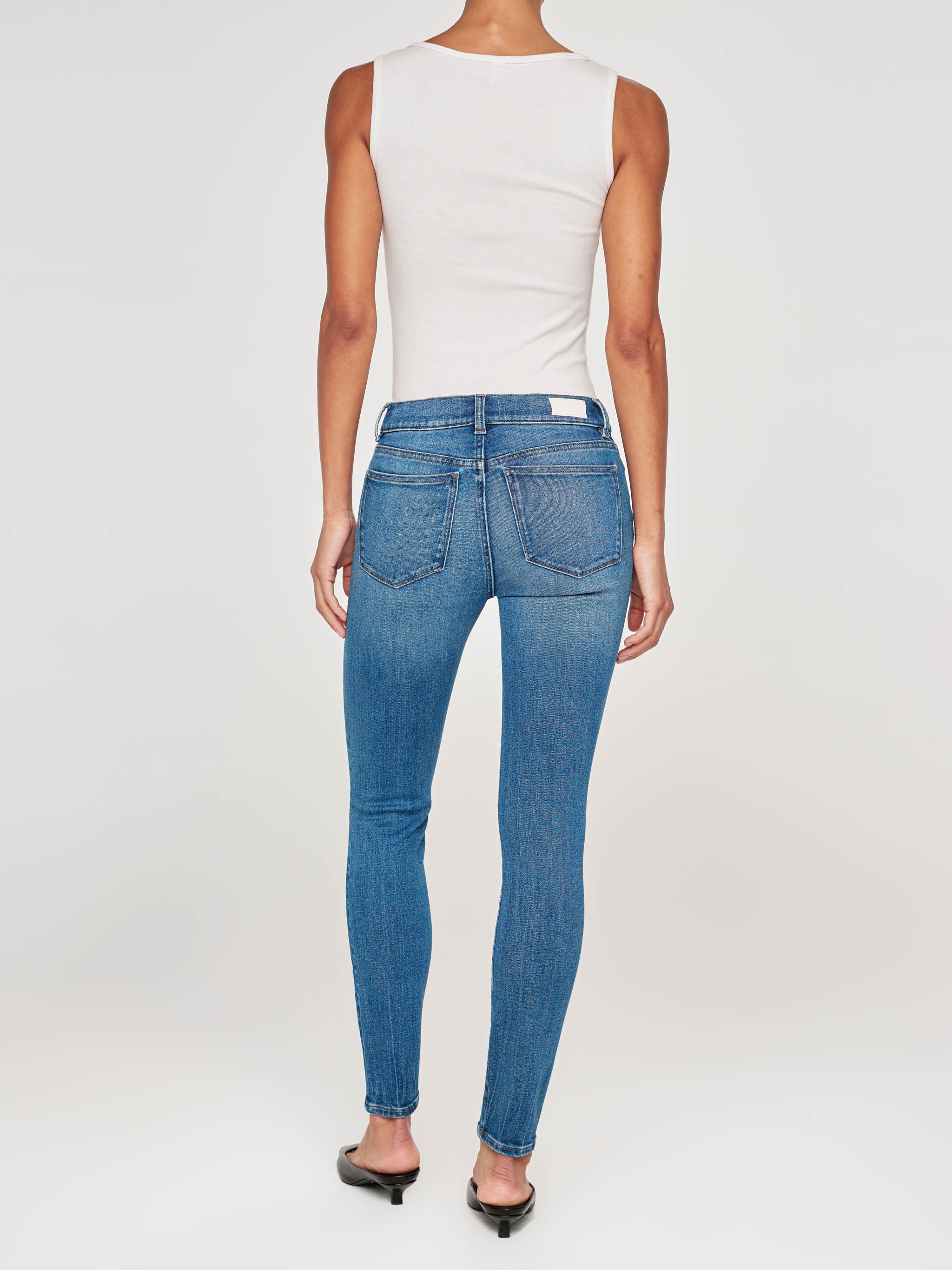 Florence Skinny Mid Rise Instasculpt Ankle Jeans | Palm Springs