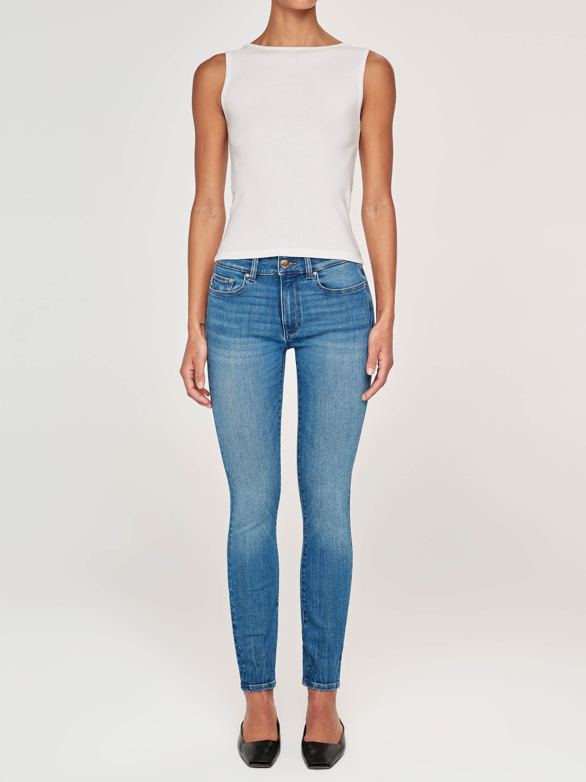 Florence Skinny Mid Rise Instasculpt Ankle Jeans | Palm Springs