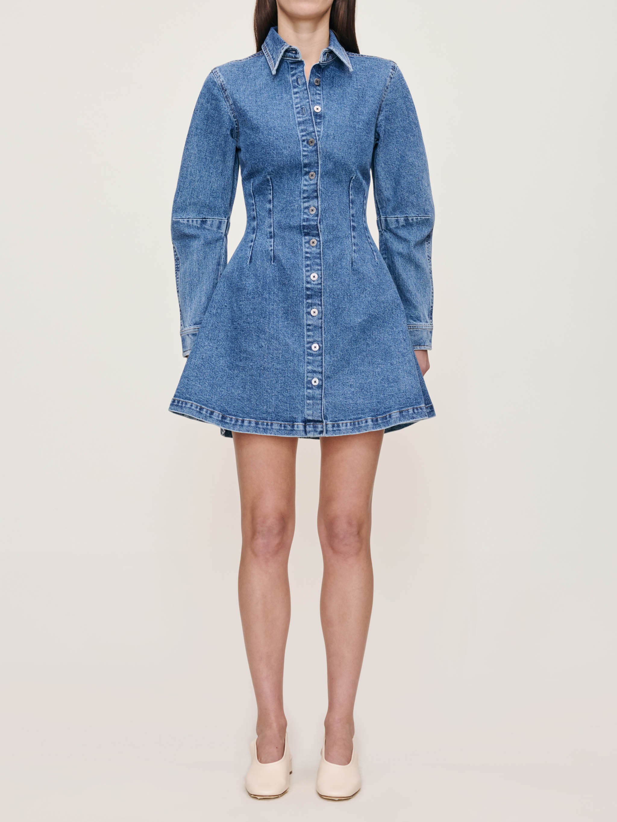 Joice Dress Long Sleeve Mini | Date Night | DL1961 Premium Denim Joice Dress Long Sleeve Mini | Date Night | DL1961 Premium Denim