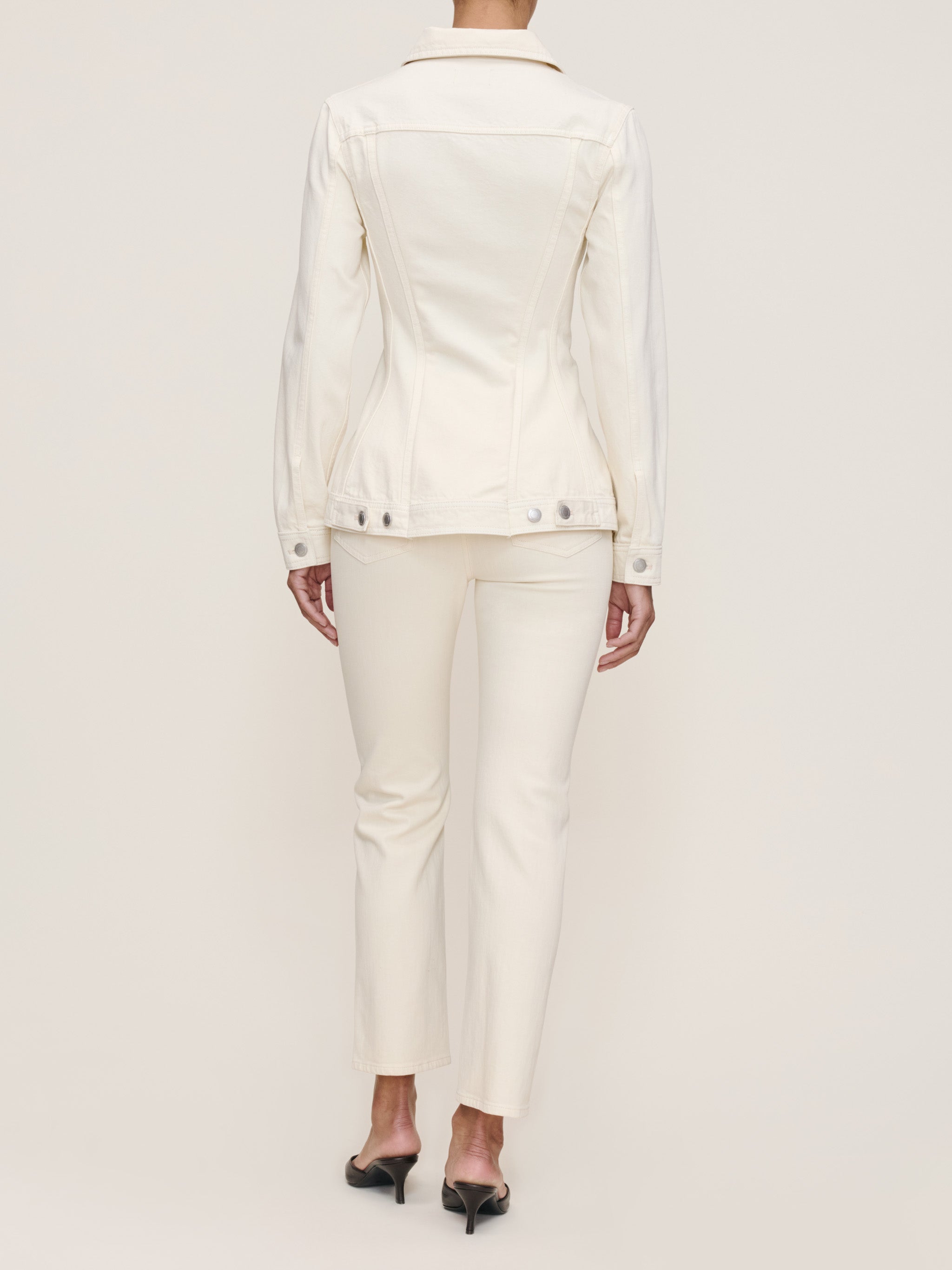 Peplum Jacket | Ecru