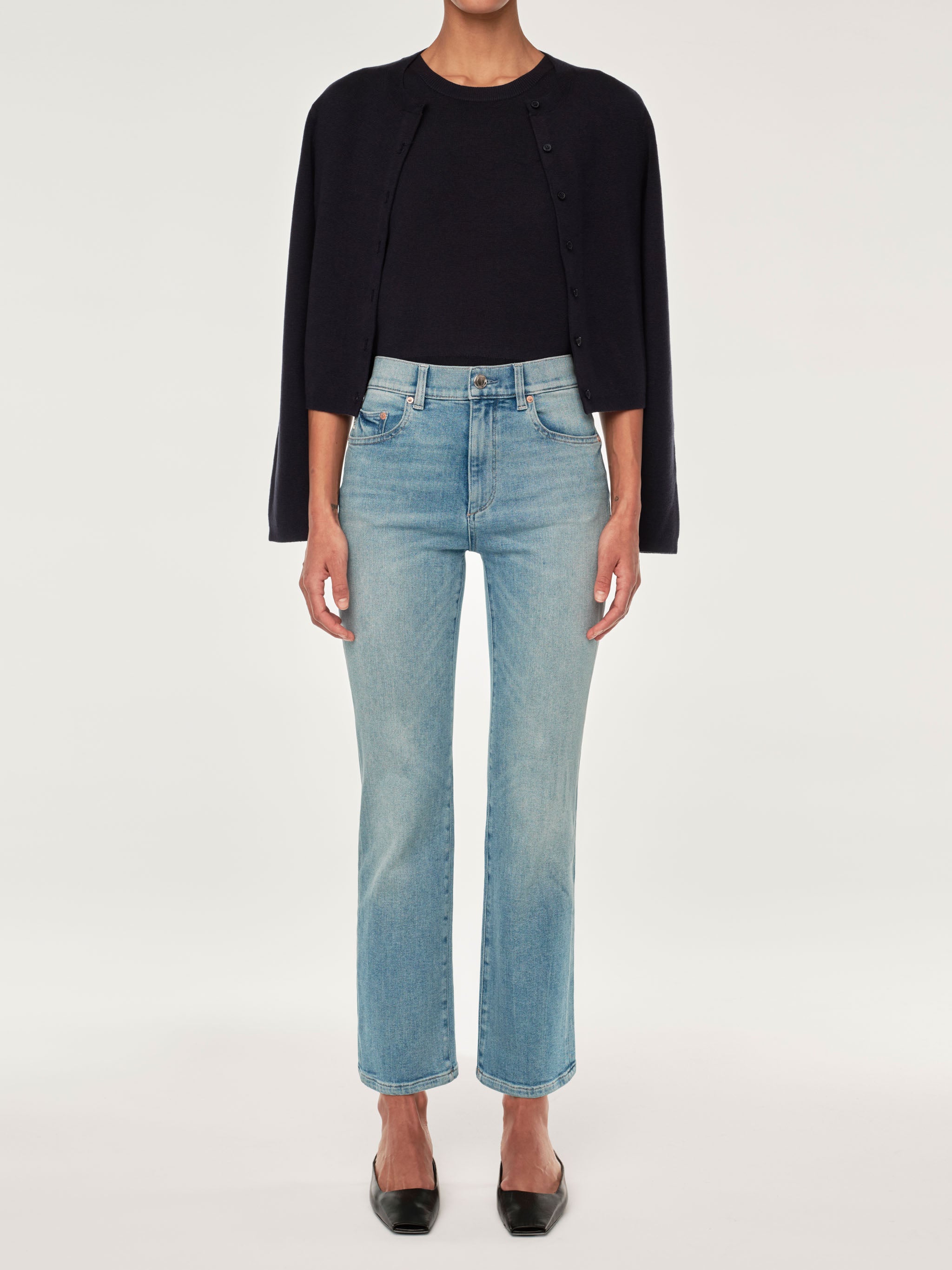 Patti Straight High Rise Ankle Jeans | Ridge