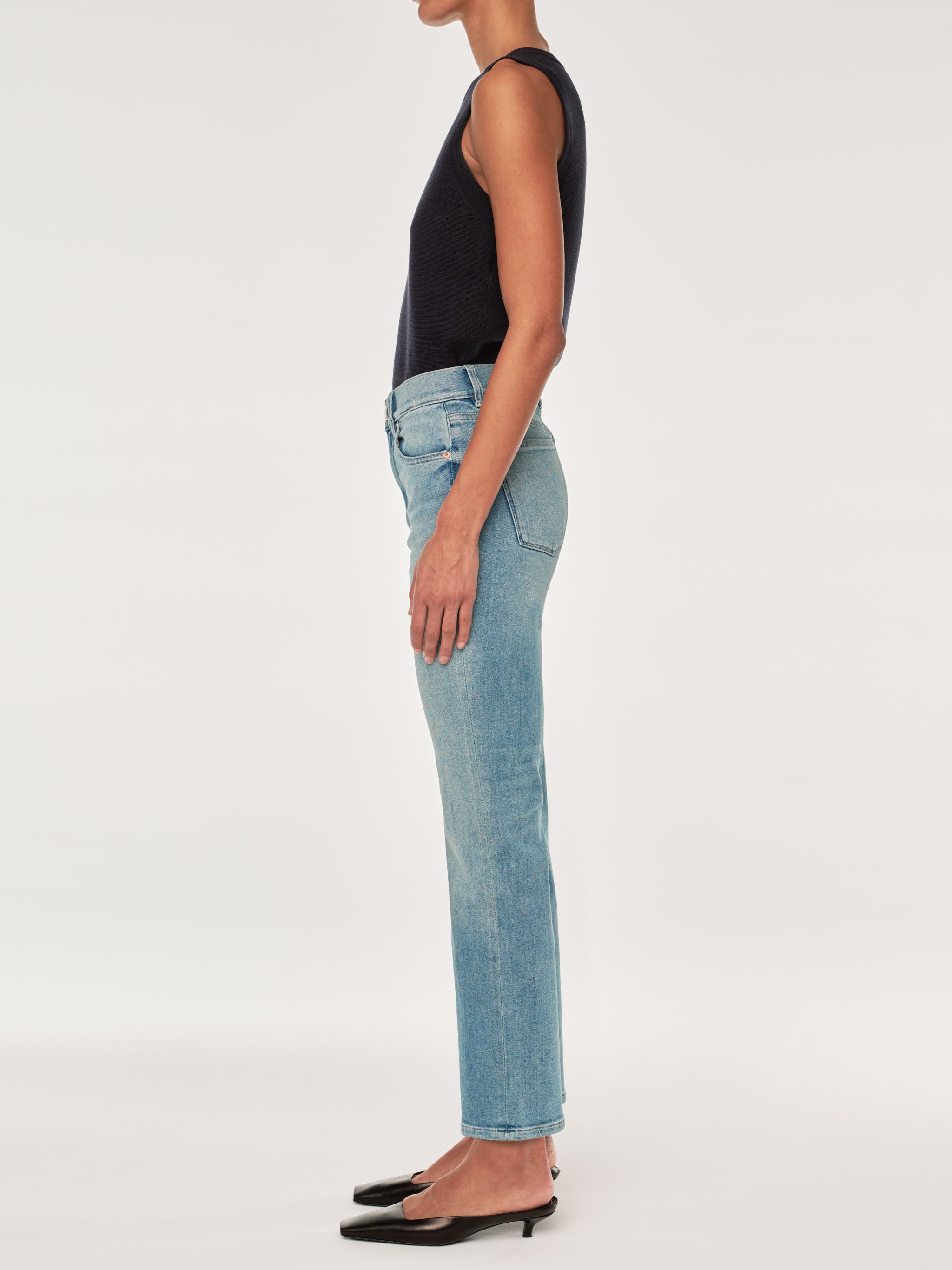 Patti Straight High Rise Ankle Jeans | Ridge