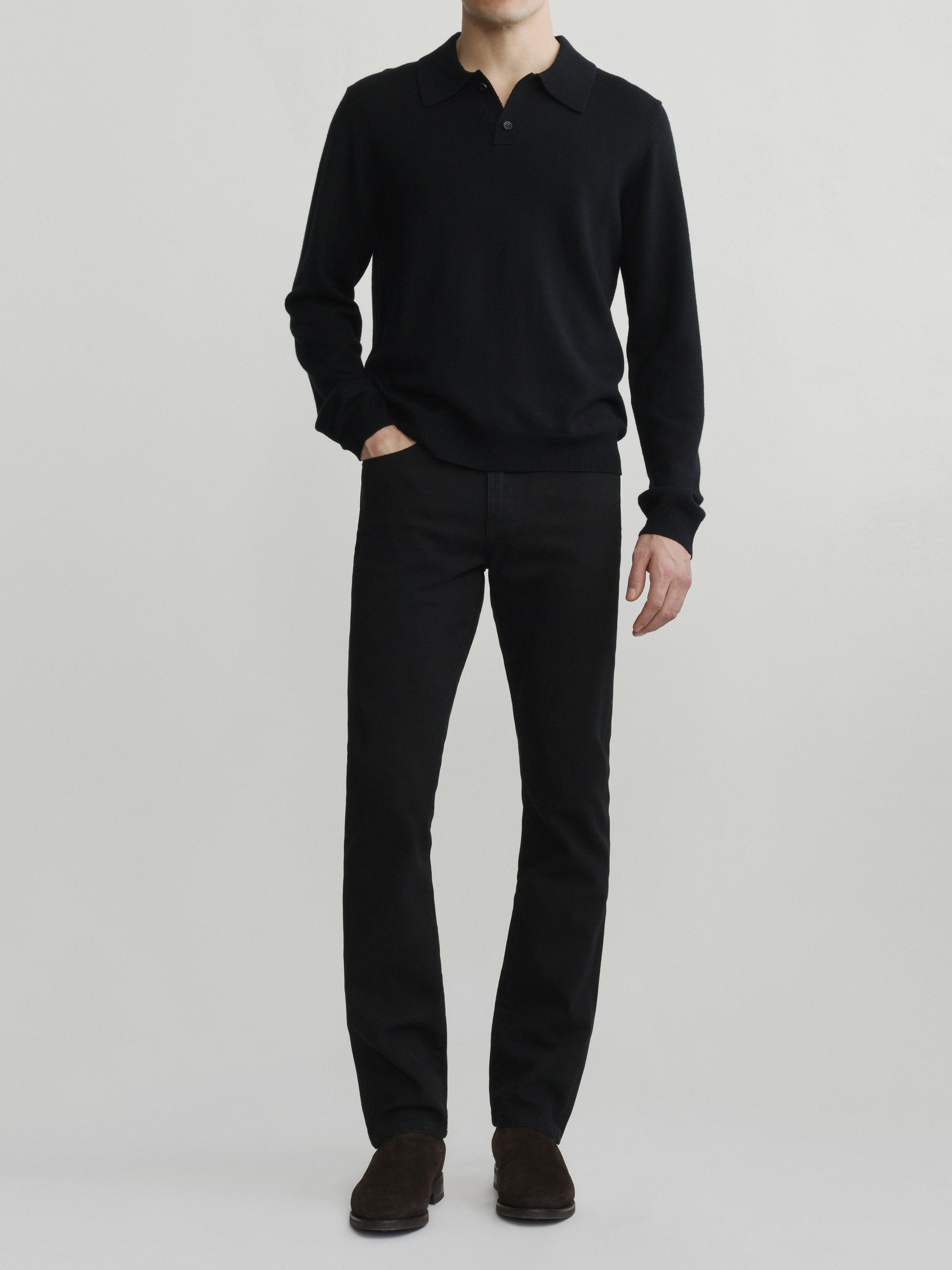 Russell Slim Straight Jeans | Black