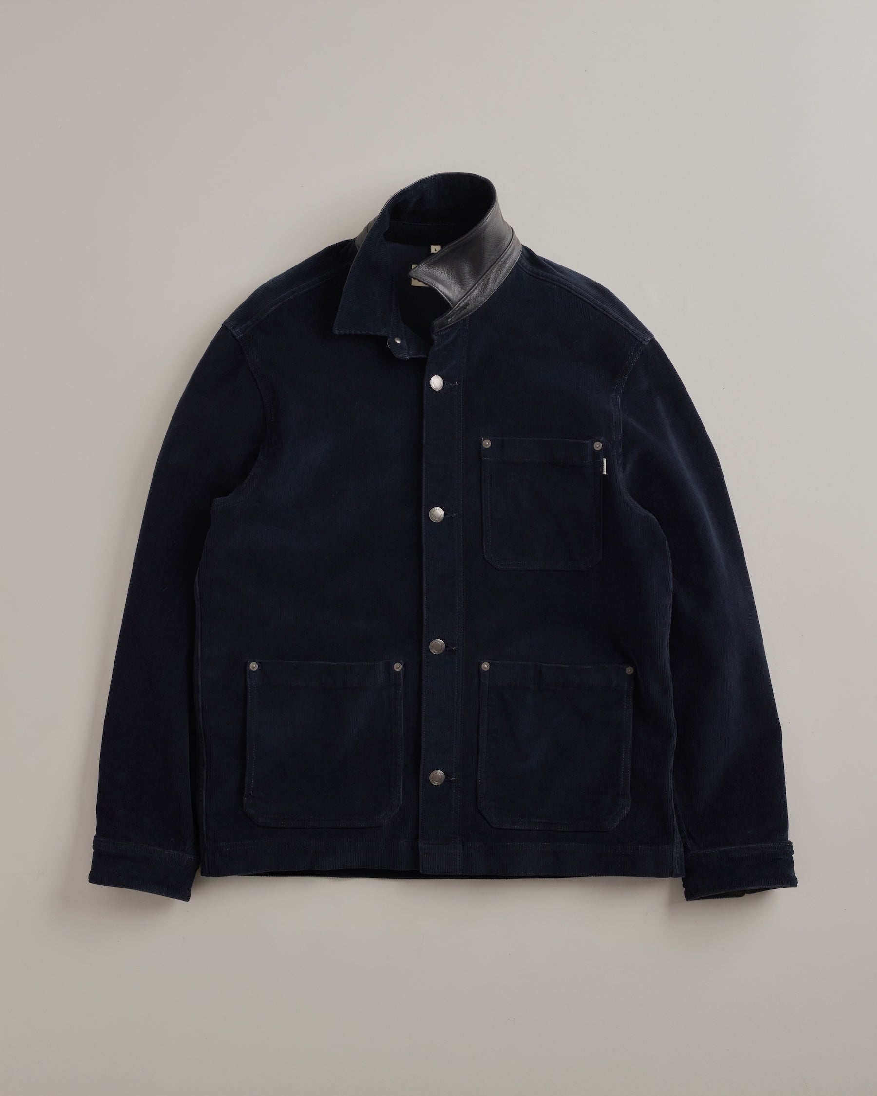 DL1961 men's Sean Corduroy Shirt Jacket in 'Skyline' — studio flat lay packshot 2 on a plain background, no model.