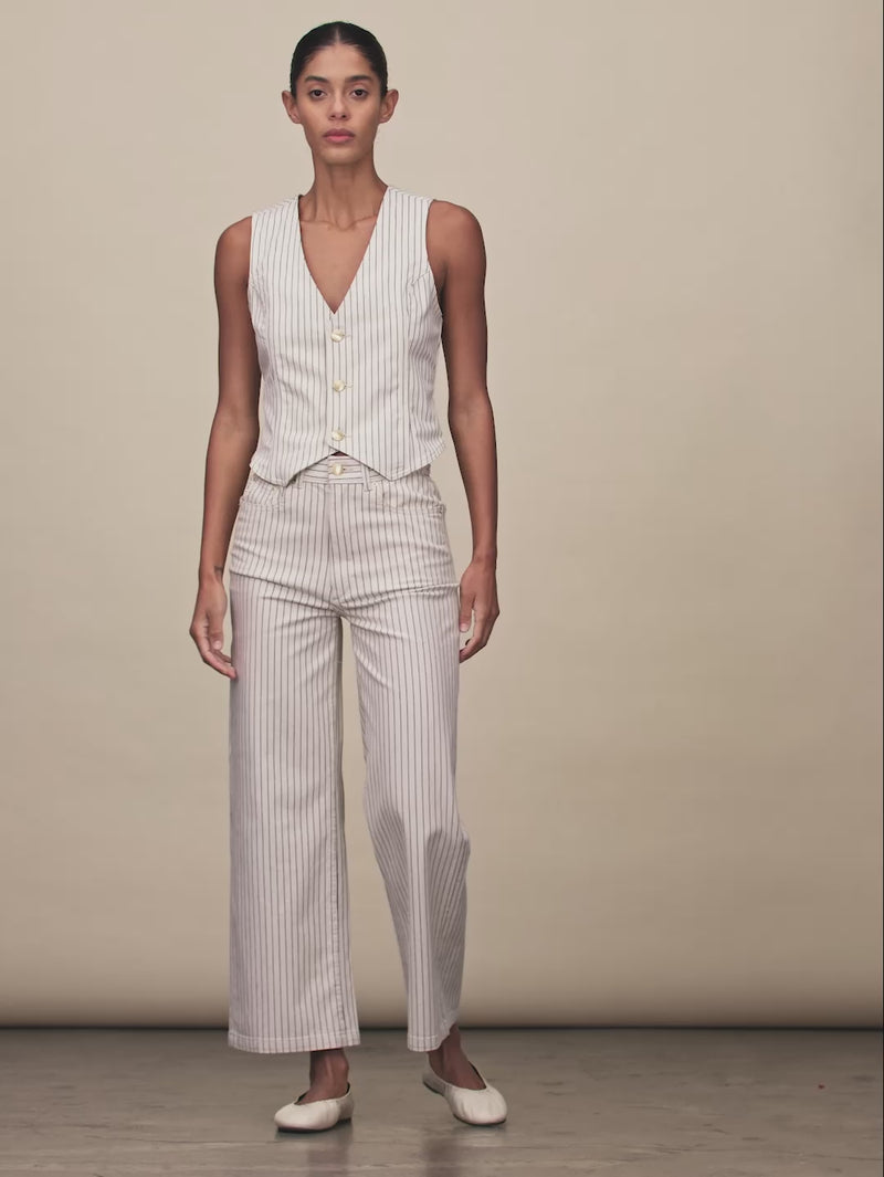 women's wide leg white jean