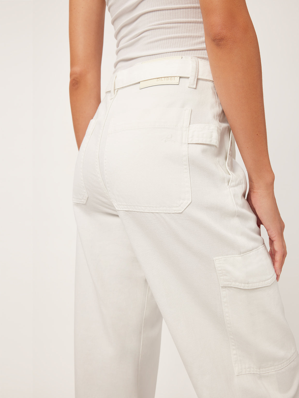 Zoie Wide Leg Relaxed Vintage | White Cargo – DL1961